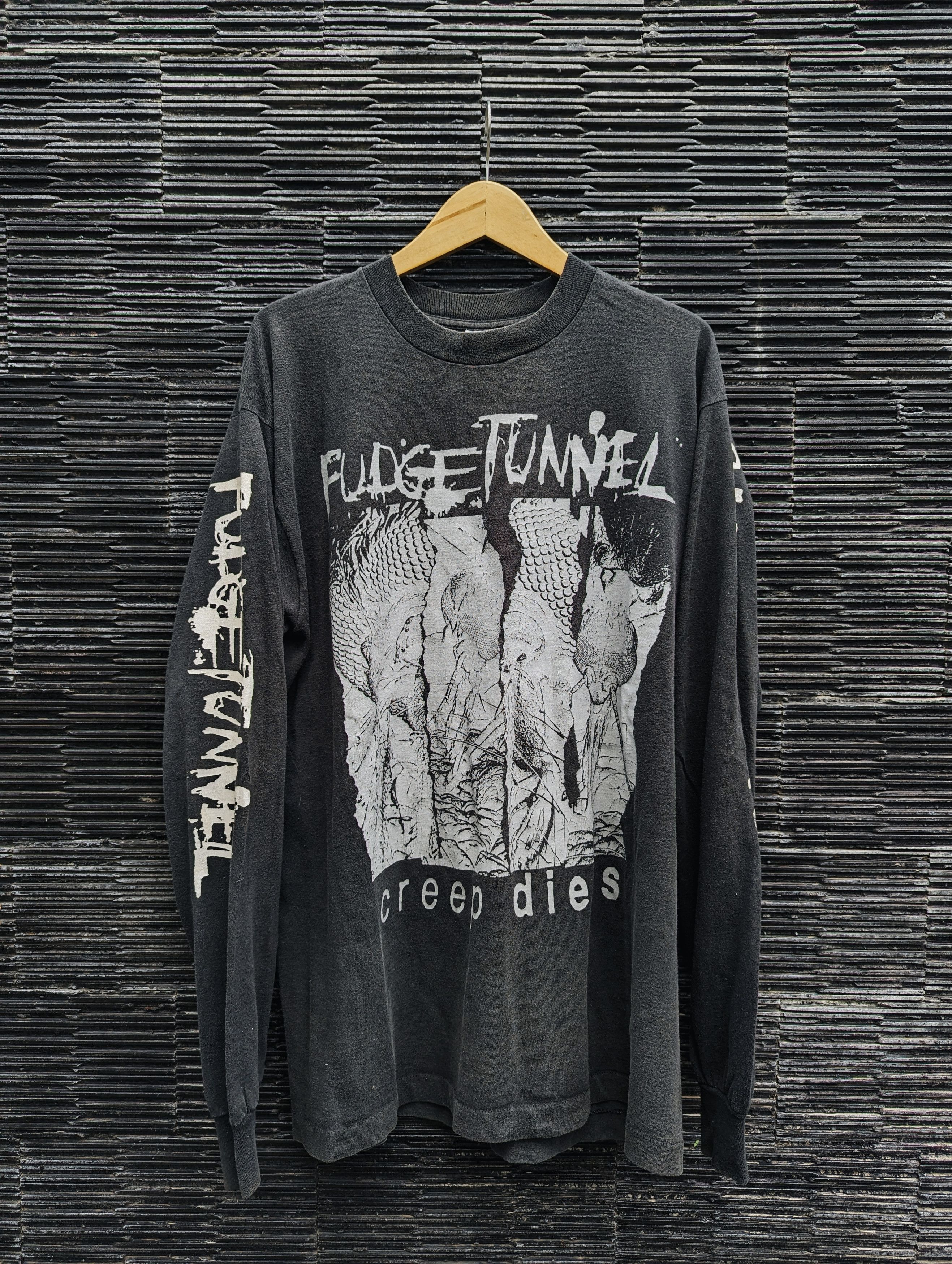 image of Band Tees x Vintage Fudge Tunnel - Creep Diets in Black, Men's (Size XL)