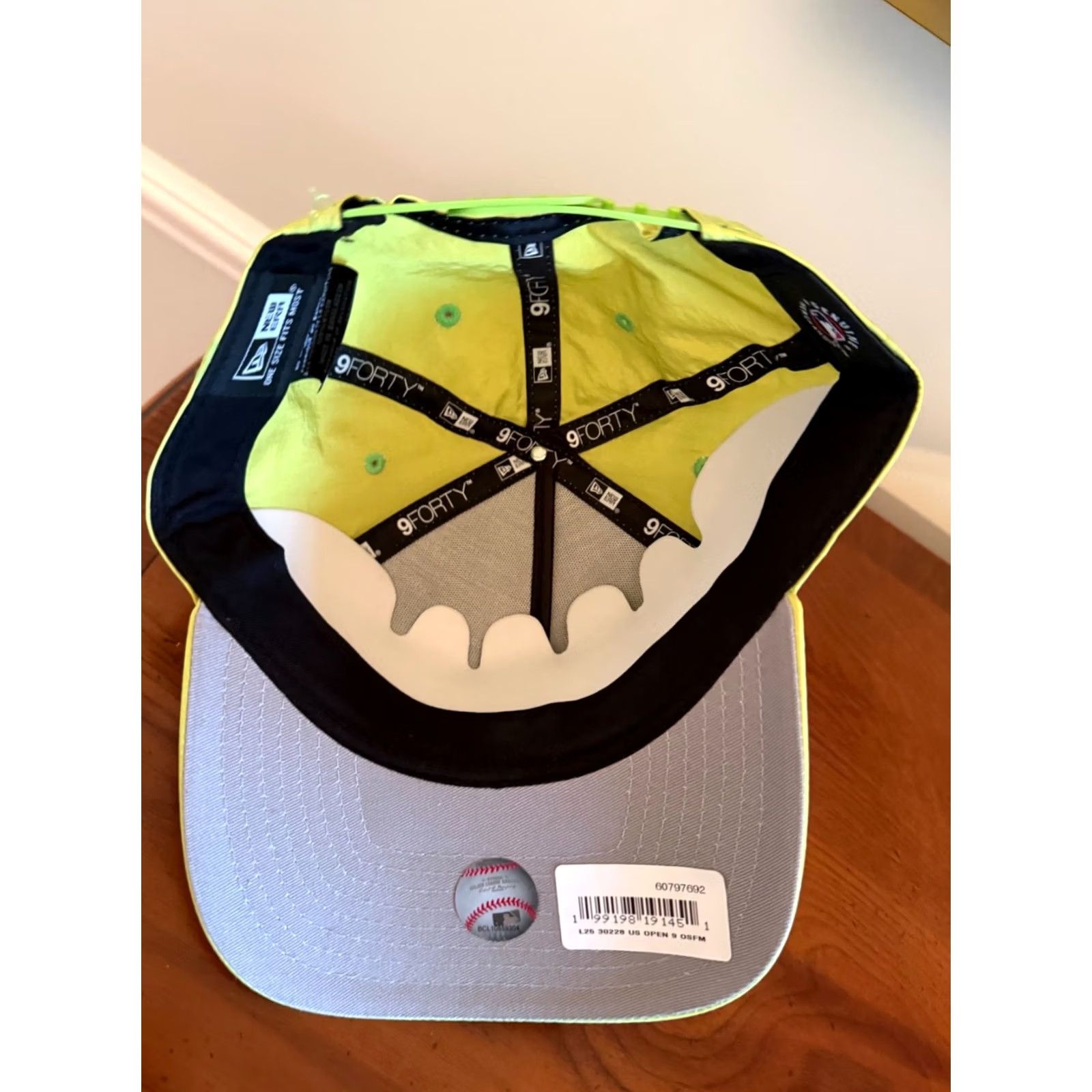 New Era New Era Yankees Baseball Cap Hat 9F NY 1996 World Series Neon Green Adjustable Men Size ONE SIZE - 6 Thumbnail