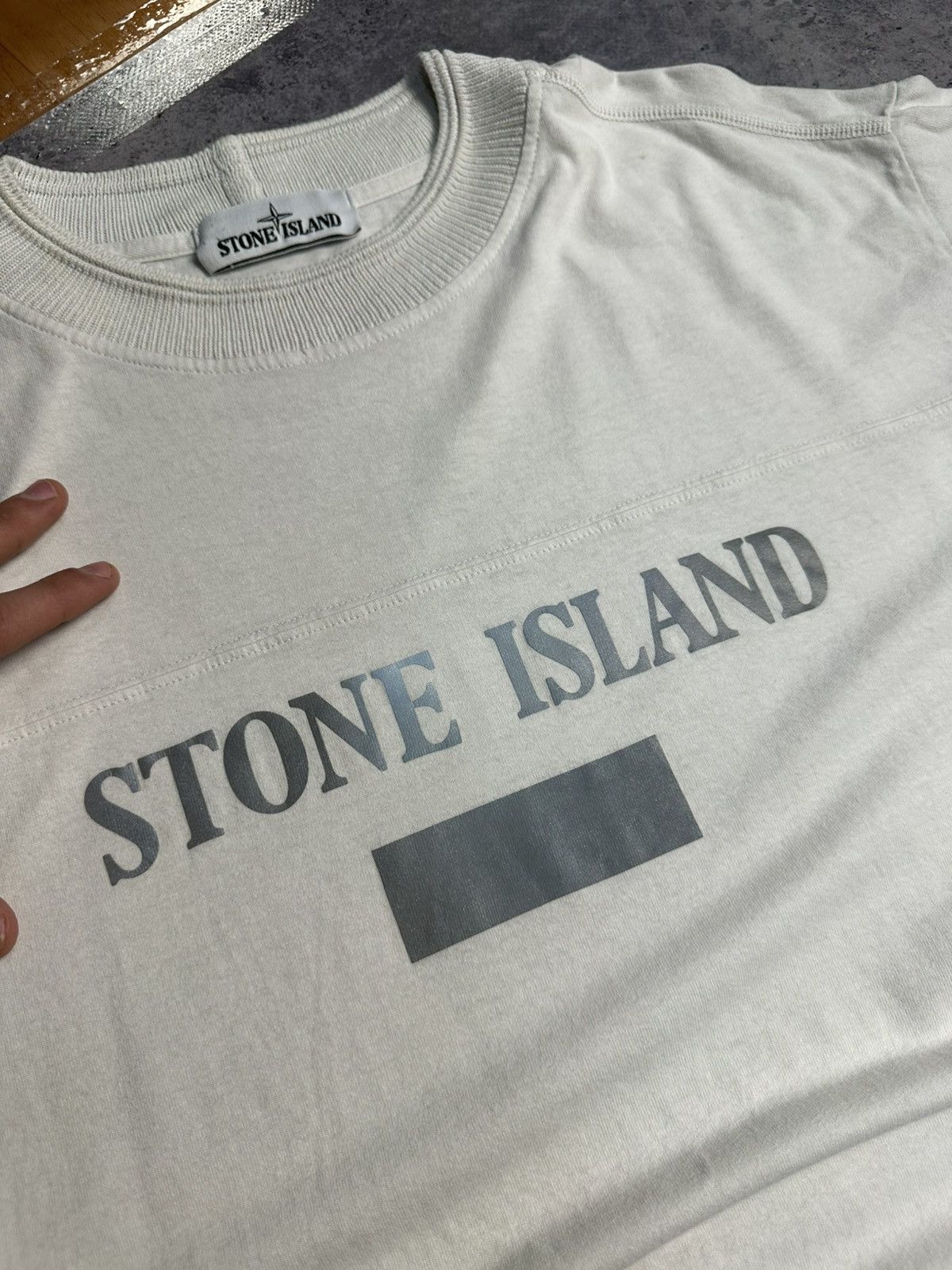 Stone Island Stone Island Reflective logo t-shirt Size US XL / EU 56 / 4 - 8 Thumbnail