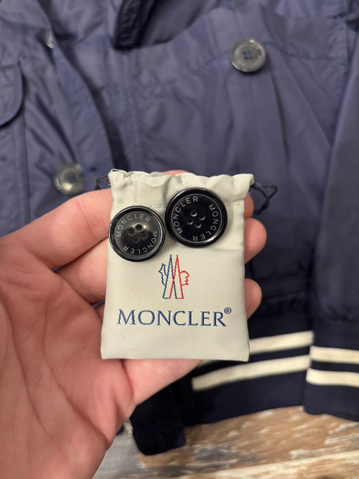 Moncler Moncler Delonix Nylon Jacket Navy Size M Size US M / EU 48-50 / 2 - 6 Thumbnail