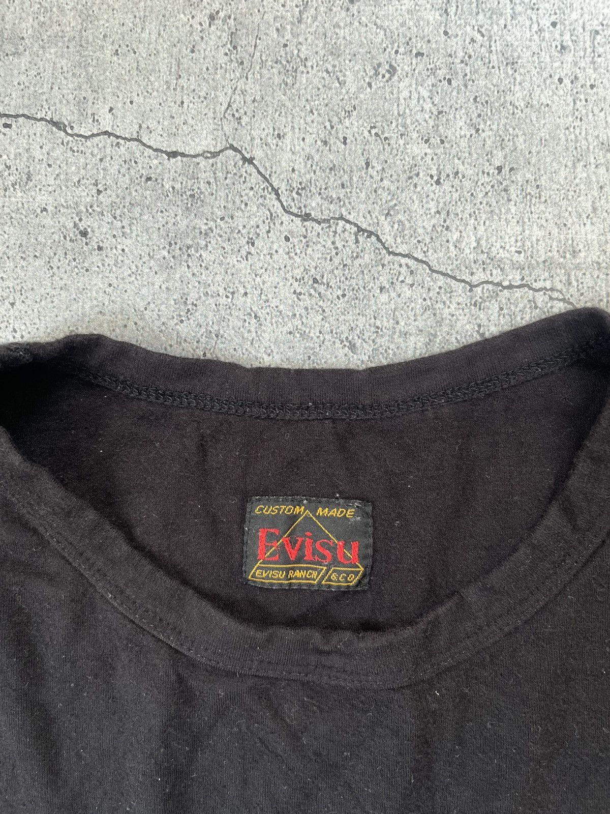 Evisu Evisu T-shirt vintage big logo seagull tee black white Japan Size US XL / EU 56 / 4 - 3 Thumbnail