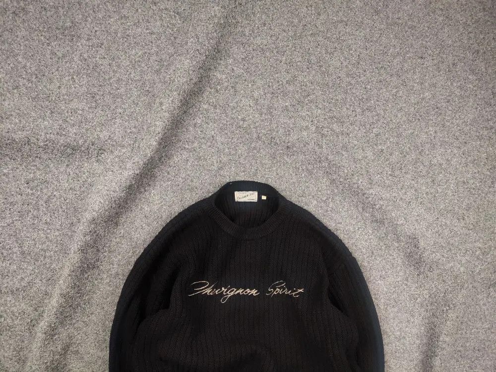 Vintage 90's Chevignon Wool Blend Black Knit cropped Sweater