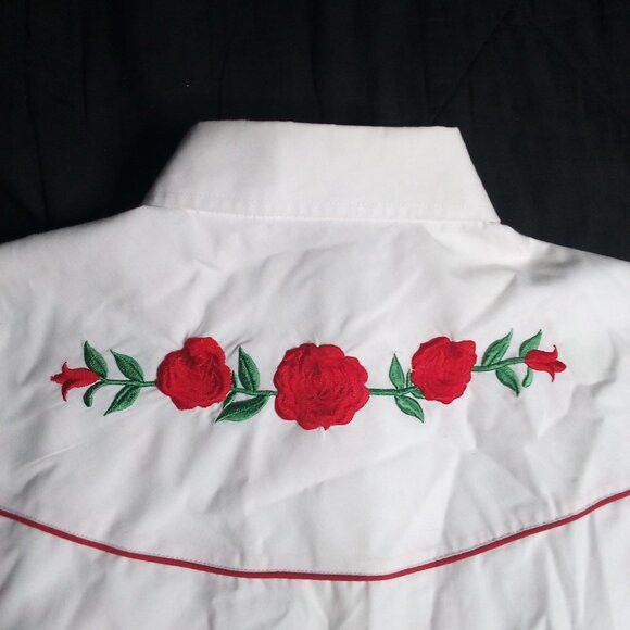 Other Vintage Ely Country Charmers Roses Western Pearl Shirt Size US M / EU 48-50 / 2 - 7 Thumbnail