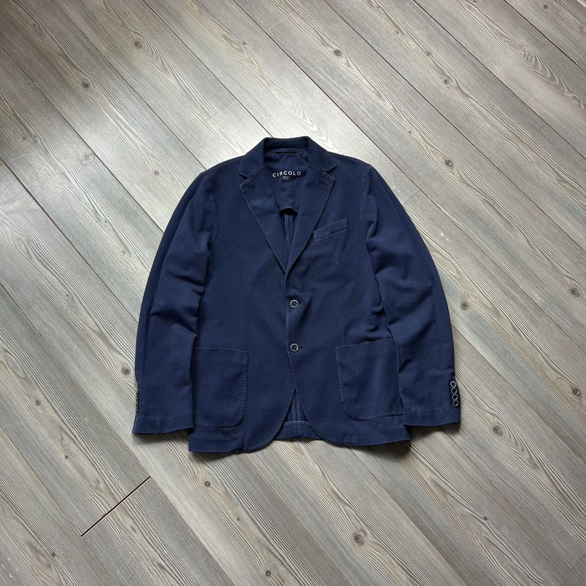 Circolo 1901 Circolo 1901 Cotton Stretch Blue Sport Blazer Jacket 52 Size US L / EU 52-54 / 3 - 1 Thumbnail