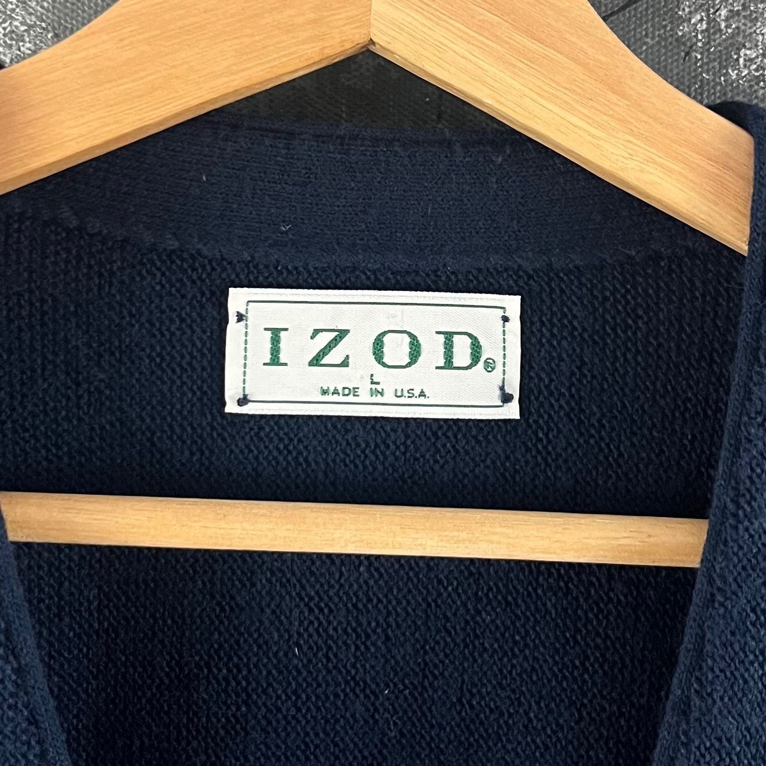 Izod × Lacoste × Vintage Vintage 70’s Izod Lacoste cardigan Size US L / EU 52-54 / 3 - 3 Thumbnail