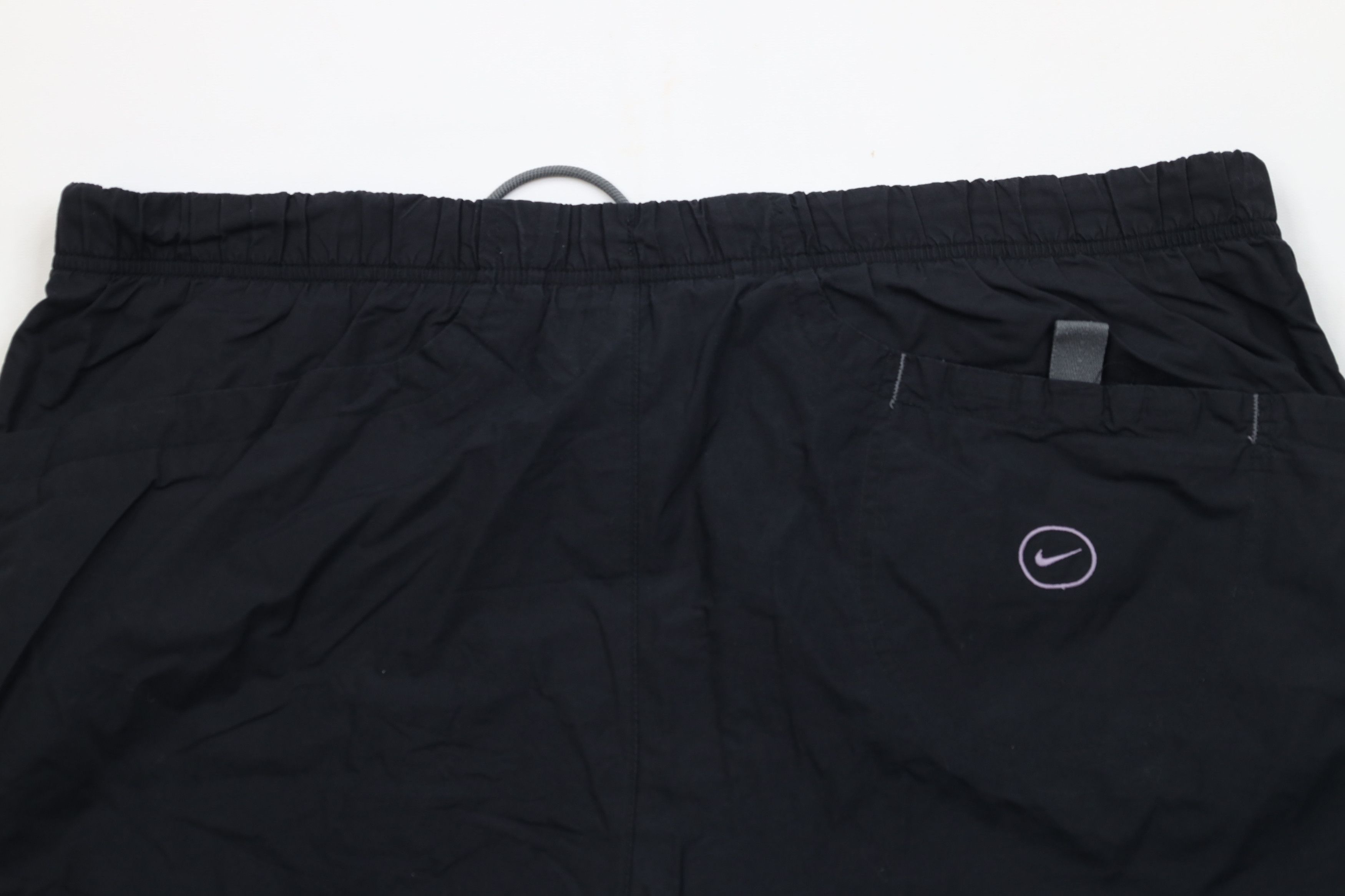 Nike Vintage 90s Y2K Nike Mini Swoosh Lined Utility Shorts Black Size US 36 / EU 52 - 12 Thumbnail