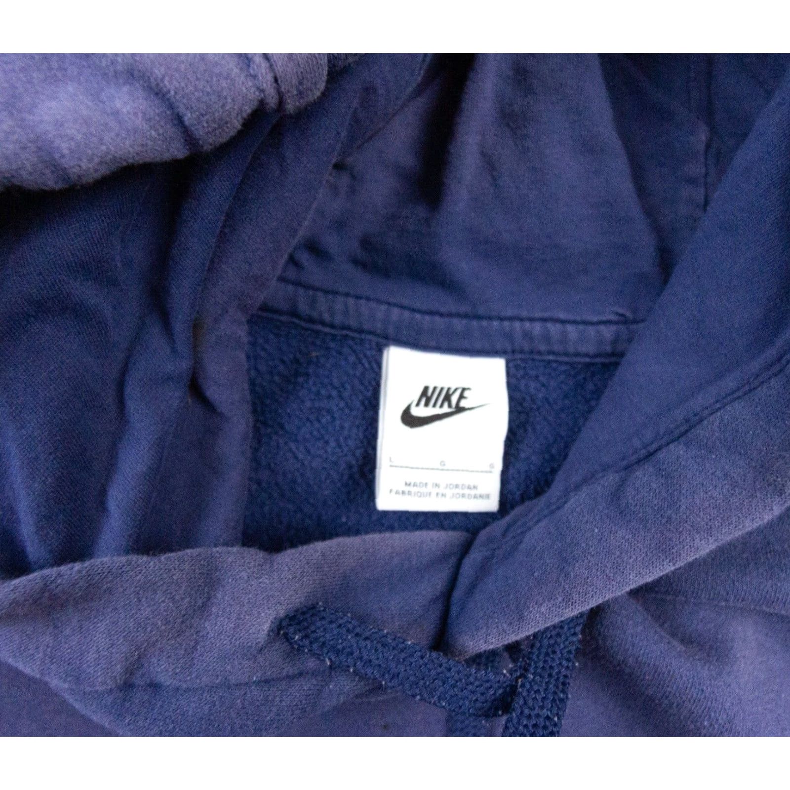 Nike Nike Sweatshirt Mens Blue Large Hoodie Pullover Swoosh Sweater Adult Faded Size US L / EU 52-54 / 3 - 7 Thumbnail