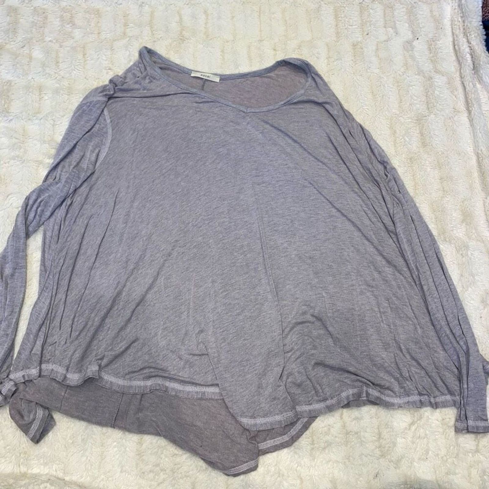 Other Easel Periwinkle Gray Long Sleeve Swing Shirt | Sz M Size M / US 6-8 / IT 42-44 - 2 Thumbnail