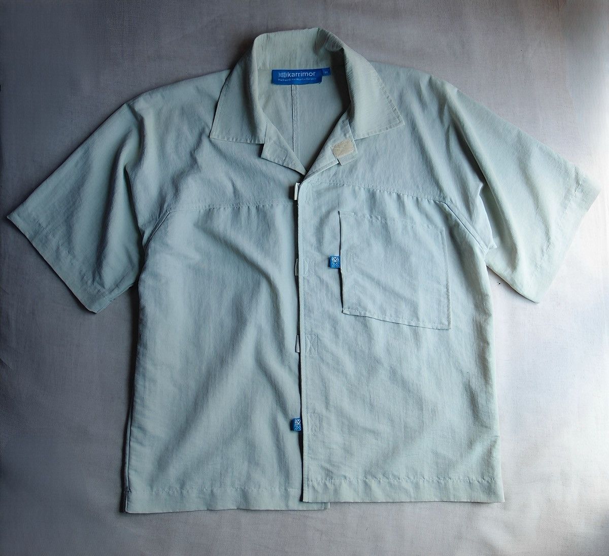 Karrimor karrimor Mint Green Nylon Short Sleeve Shirt M Vintage Size US M / EU 48-50 / 2 - 2 Thumbnail