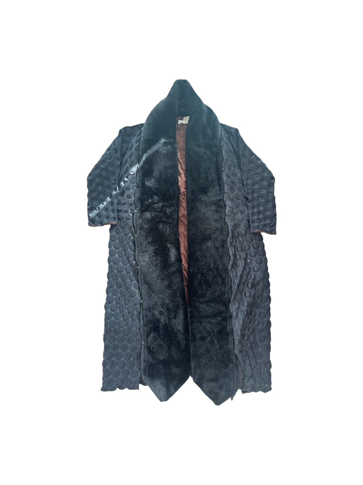 00s ISSEY MIYAKE nylon long coat y2k