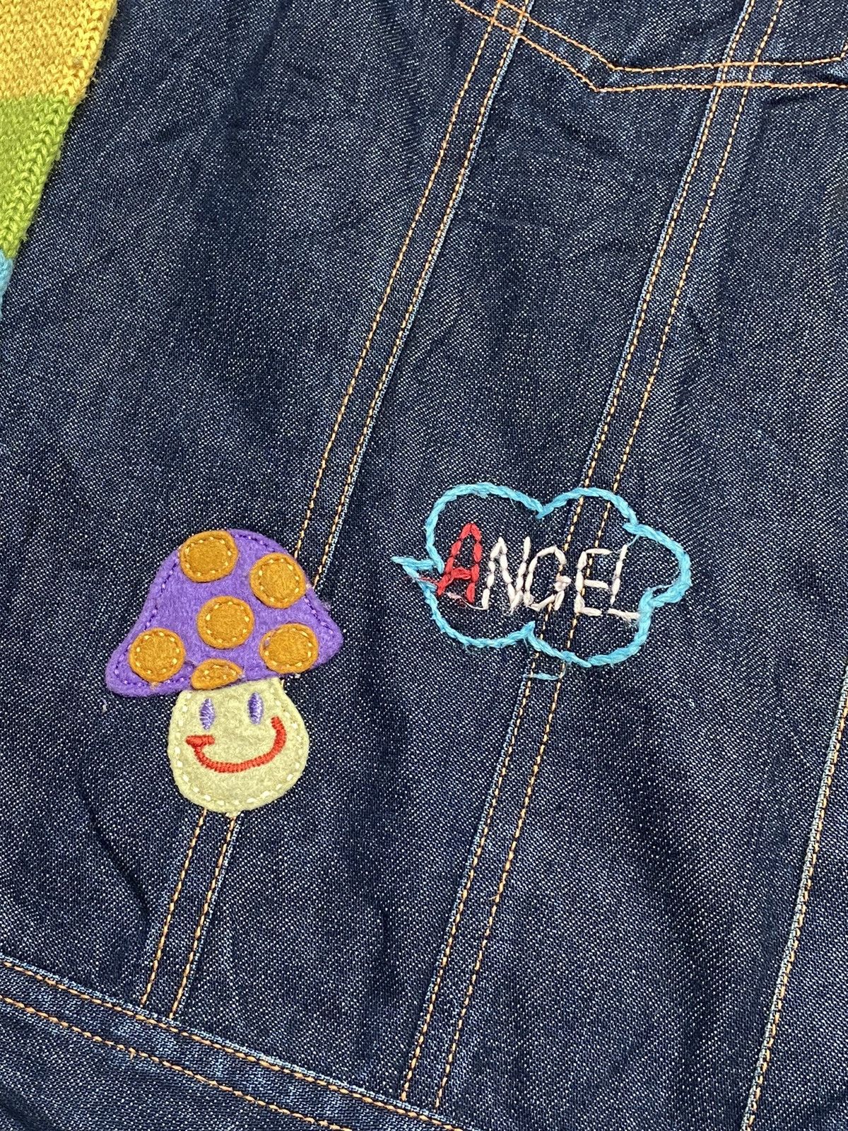 Angel Blue 2000s Angel Blue - Chunky Knitted Denim Jacket Size L / US 10 / IT 46 - 21 Thumbnail
