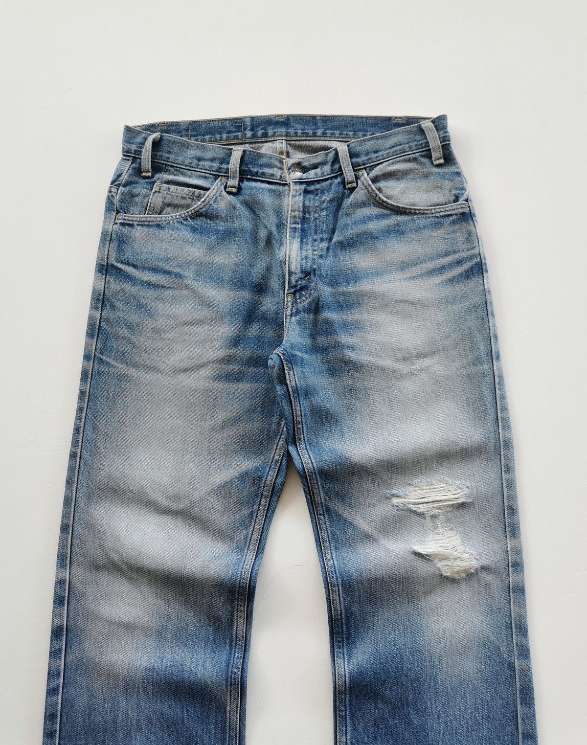 Levi's Vintage Levis 519 Orange Tab Crop Leg Denim Jeans Size US 33 - 2 Thumbnail