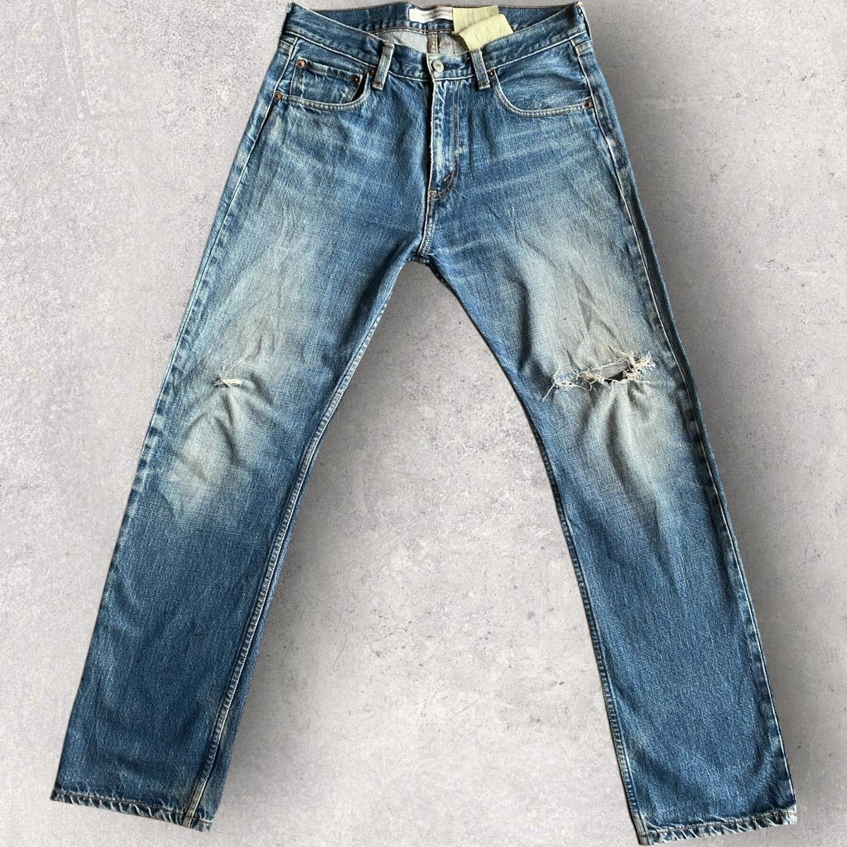 Junya Watanabe Blue Wash Denim Straight Leg