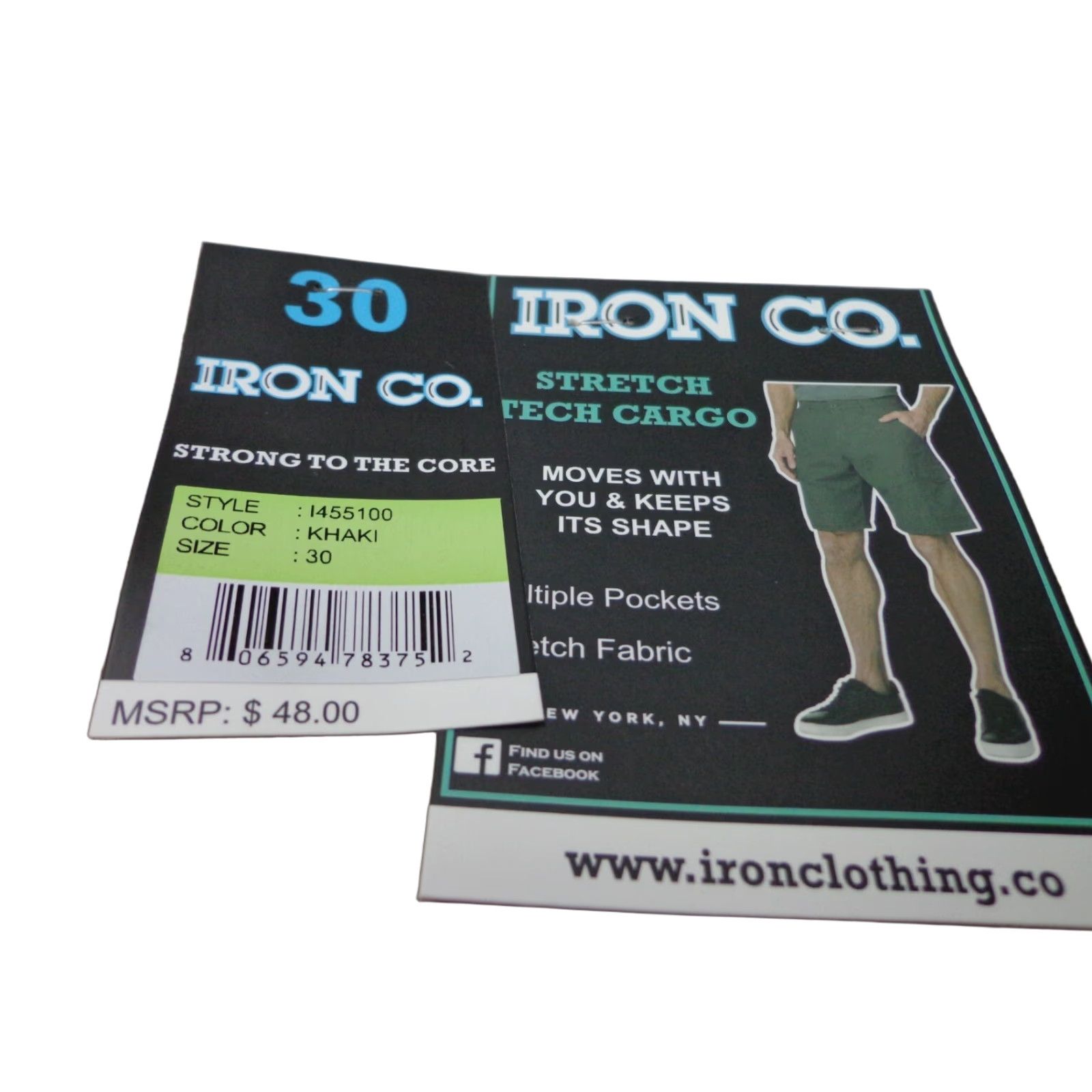 Vintage IRON CO. Stretch Tech Cargo Belted Shorts Khaki Size 30 NEW Size US 30 / EU 46 - 1 Thumbnail