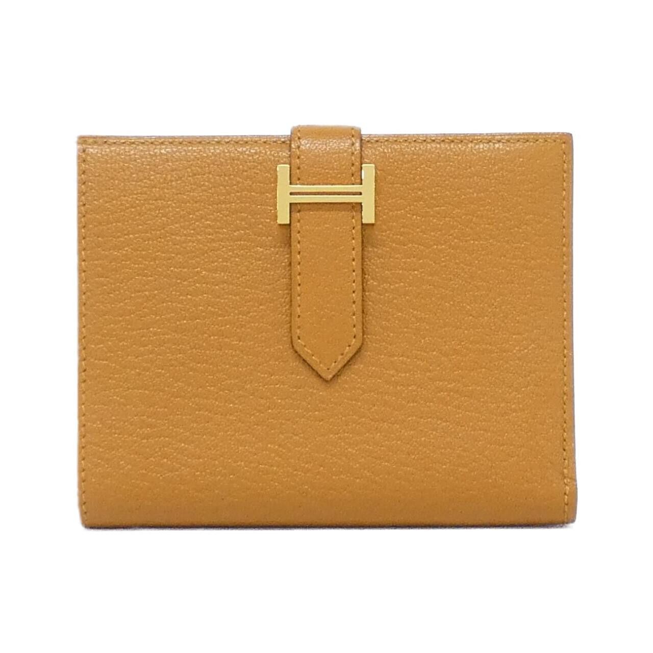 Hermes Hermes Hermes Bearn Compact Chevre Wallet Leather Short Wallet U DUTY FREE for USA Size ONE SIZE - 1 Thumbnail