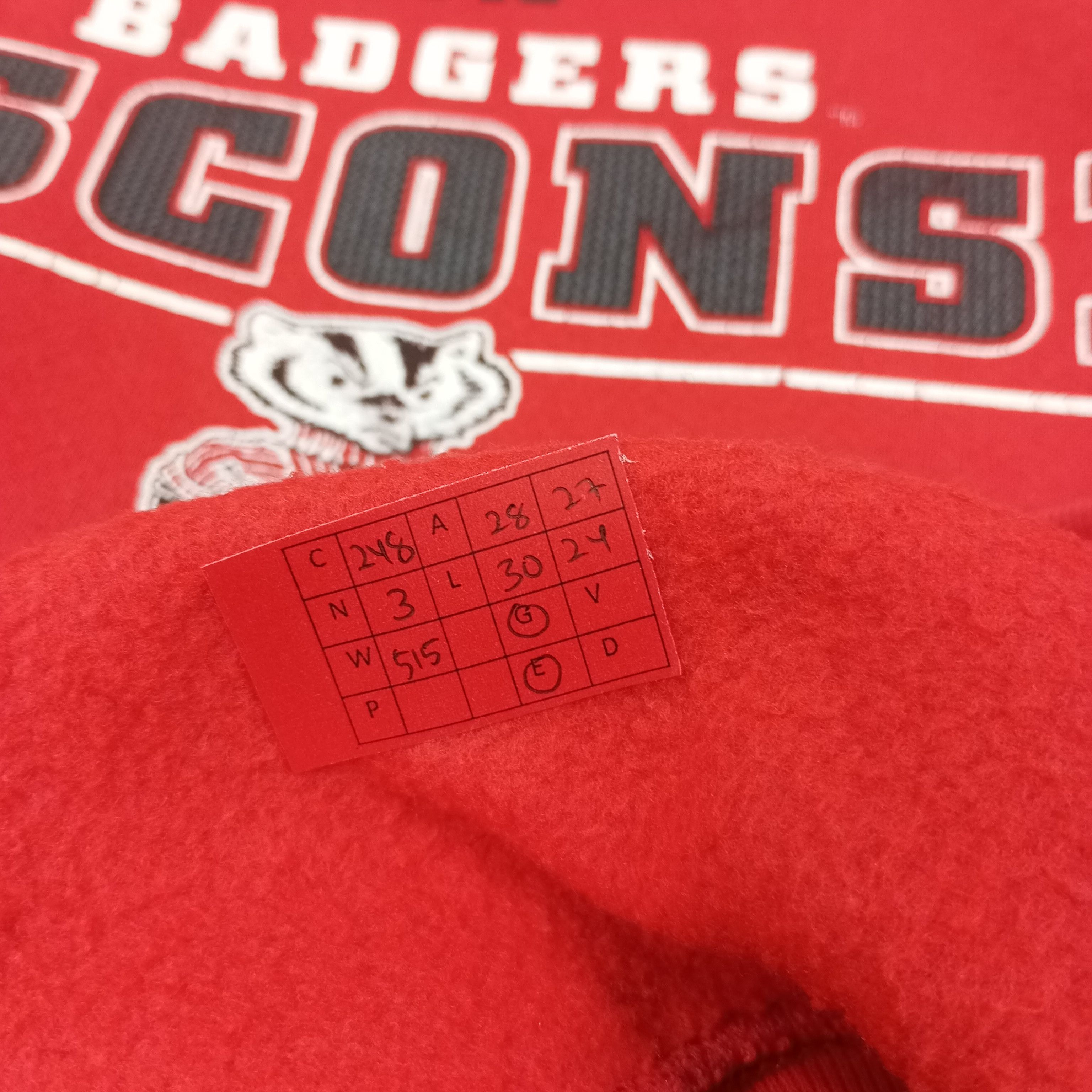 Vintage Badgers Wisconsin Football Team Vintage Sweatshirt c248n3 Size US XXL / EU 58 / 5 - 8 Thumbnail