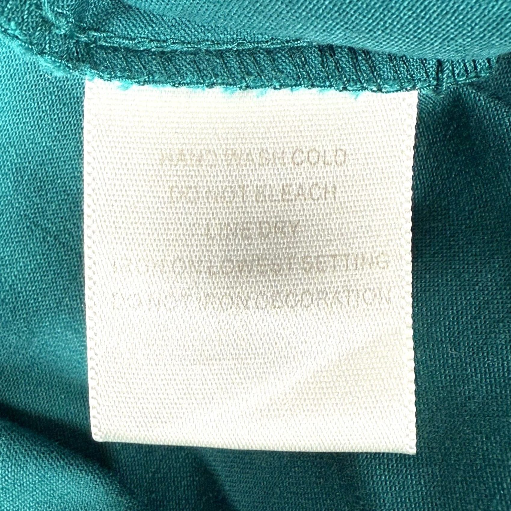 Worthington Worthington Capris Pants Teal Embroidered Beaded Paisley Stretch 16W Womens Pull On Cropped Casual Size 38" / US 16 / IT 52 - 5 Thumbnail