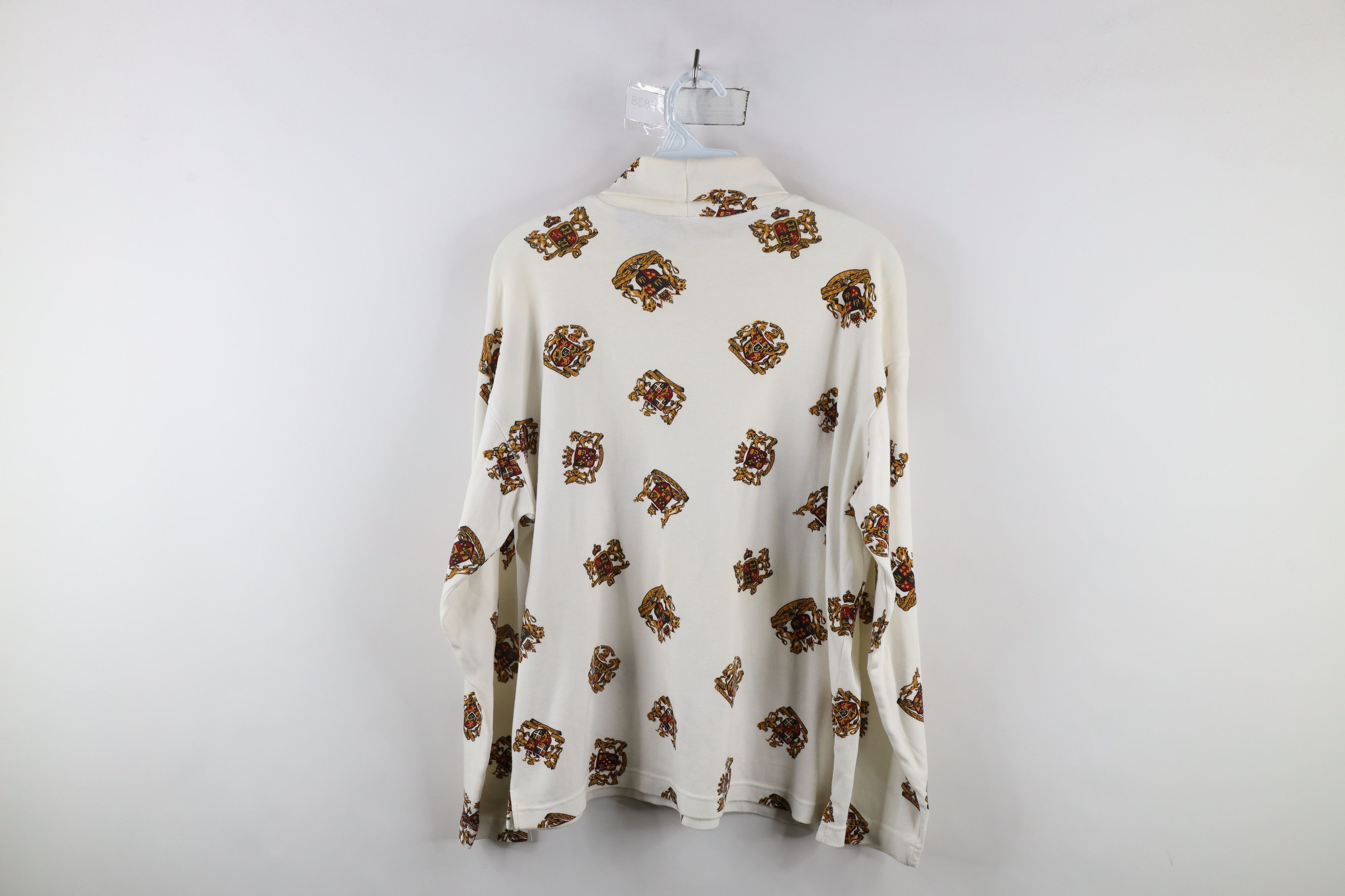 Vintage Vintage 90s Streetwear All Over Print Turtleneck T-Shirt Size M / US 6-8 / IT 42-44 - 8 Thumbnail