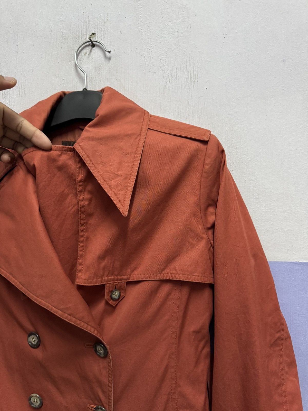 Yves Saint Laurent Yves Saint Laurent Double Breast Trench Coat Size S / US 4 / IT 40 - 9 Thumbnail
