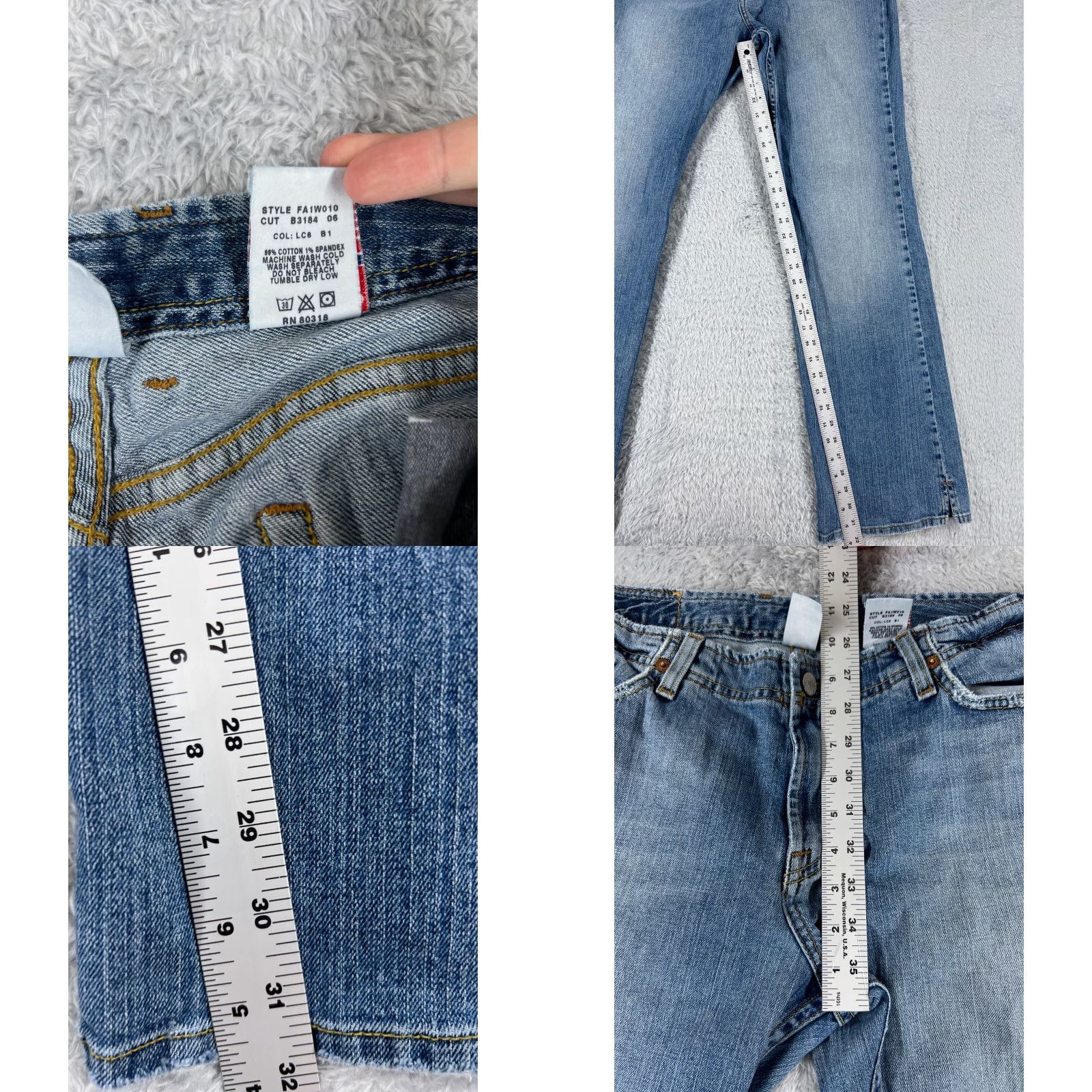 Lucky Brand Vintage Lucky Brand Women's Jeans 8 Blue Denim Bootcut Mid Rise 30x30 Casual Size 30" / US 8 / IT 44 - 8 Thumbnail