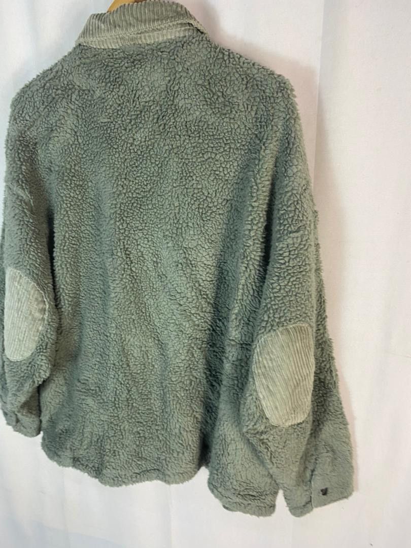 Zara Best price 🔥Fleece button up jacket by Zara Size L / US 10 / IT 46 - 12 Thumbnail