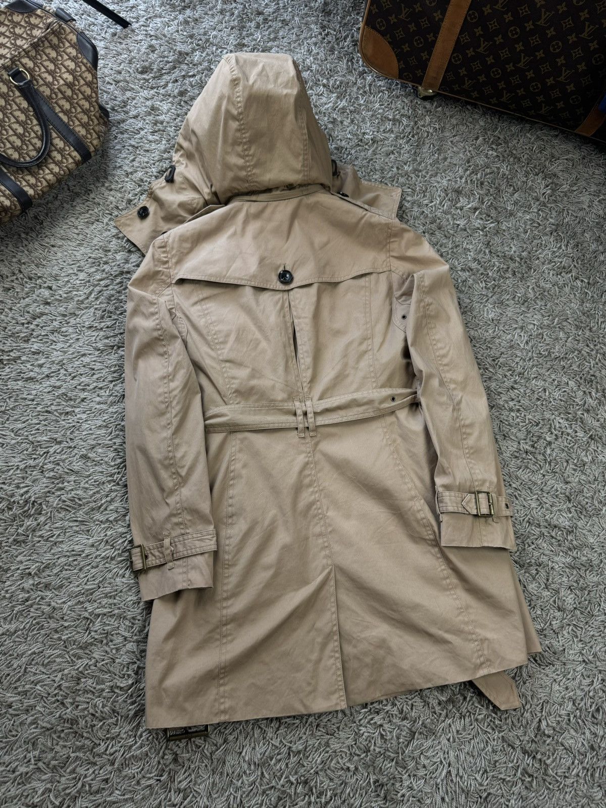 Burberry Rare trench coat Burberry original luxury streetwear item Size S / US 4 / IT 40 - 4 Thumbnail