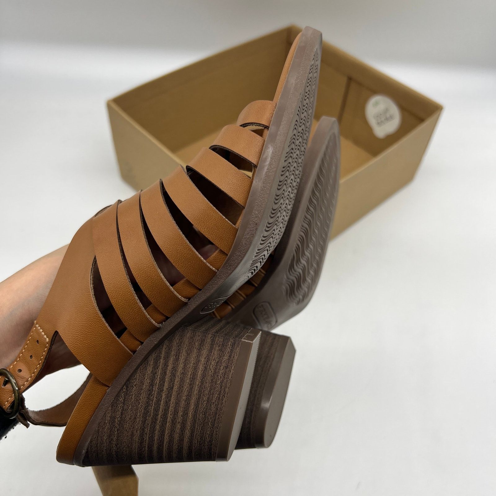 Other Frye and Co. Womens Galia Heeled Sandals Brown Tan Size 7M Size US 7 / IT 37 - 13 Thumbnail