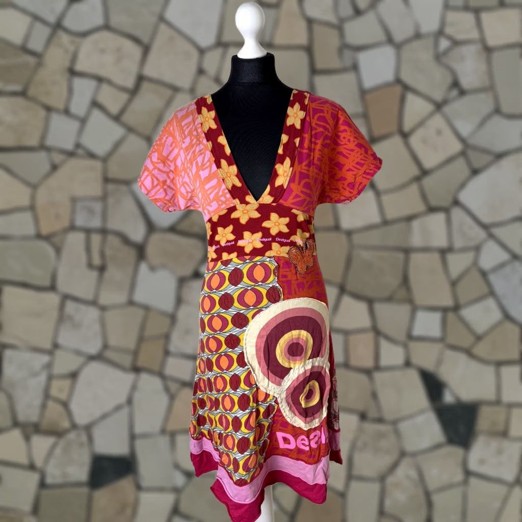 Desigual Desigual Dress Women S A-Line Knee Length Red Color Size S / US 4 / IT 40 - 1 Thumbnail