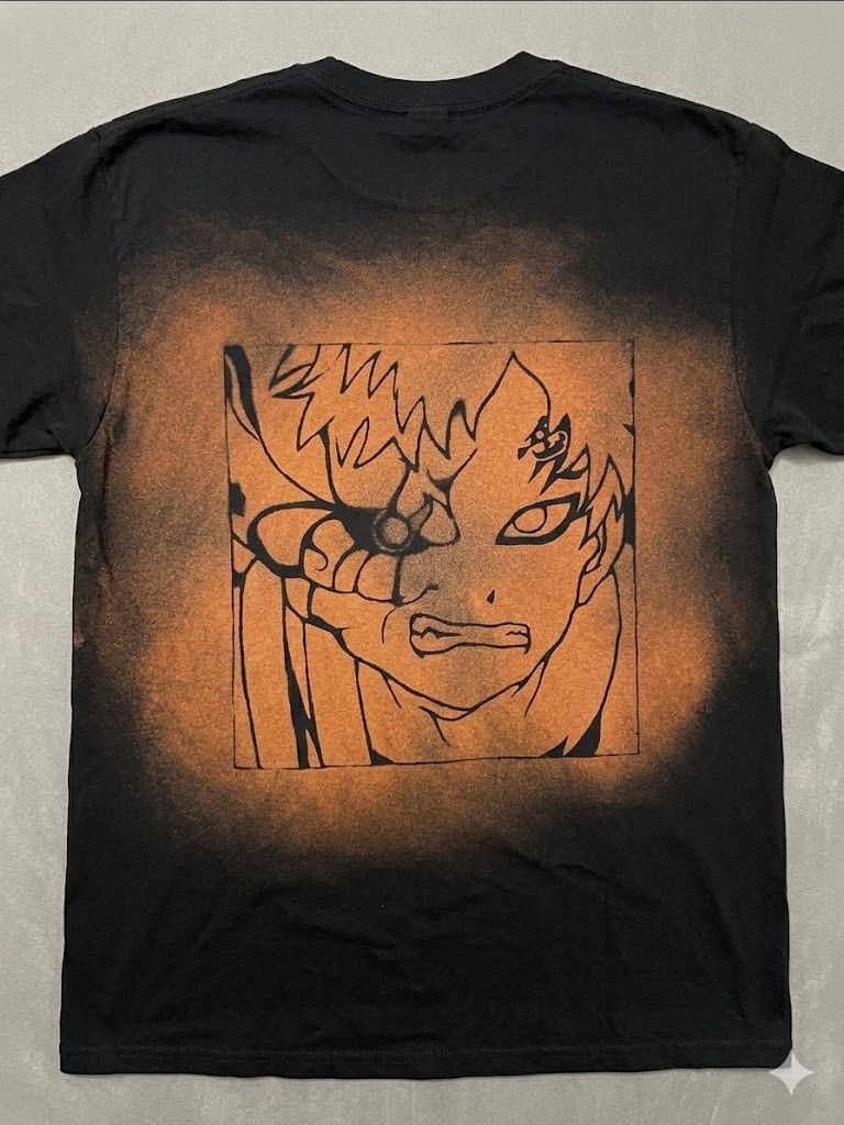 Gildan (XS-2XL) Gaara From Naruto Custom Bleached T Shirt Size US M / EU 48-50 / 2 - 2 Thumbnail