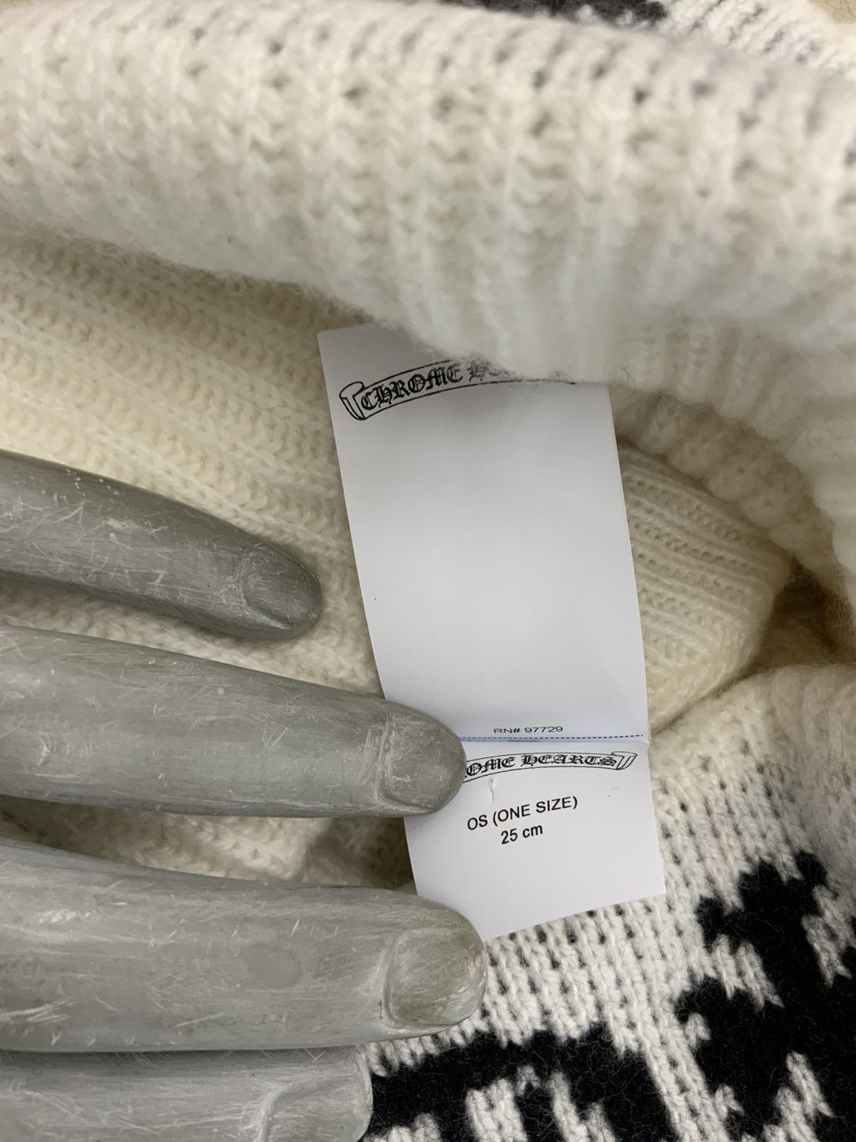 Chrome Hearts CHROME HEARTS ASPEN CASHMERE KNIT BEANIE Size ONE SIZE - 4 Thumbnail
