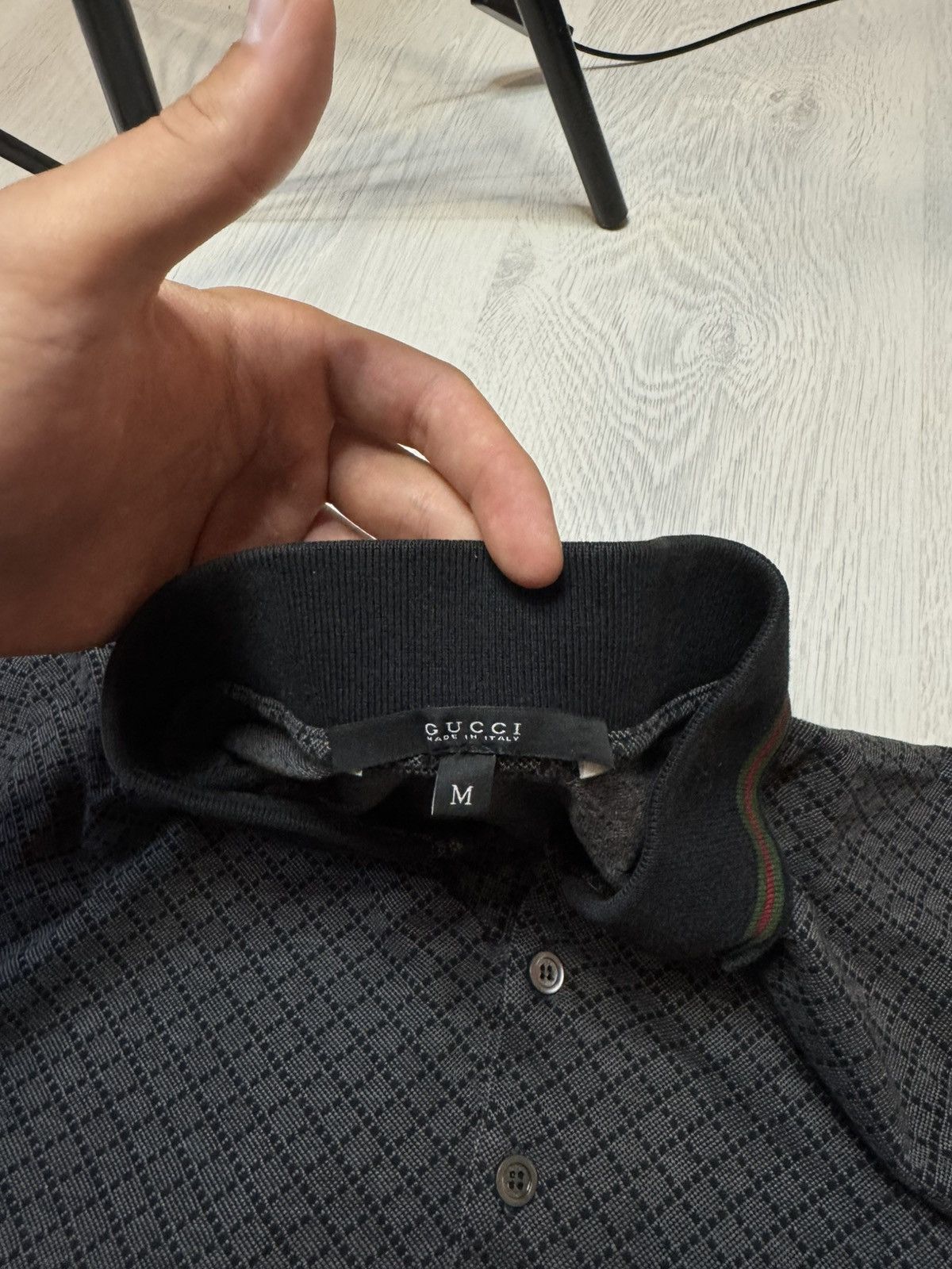 Gucci Gucci Diamond Pattern Polo Size US S / EU 44-46 / 1 - 3 Thumbnail