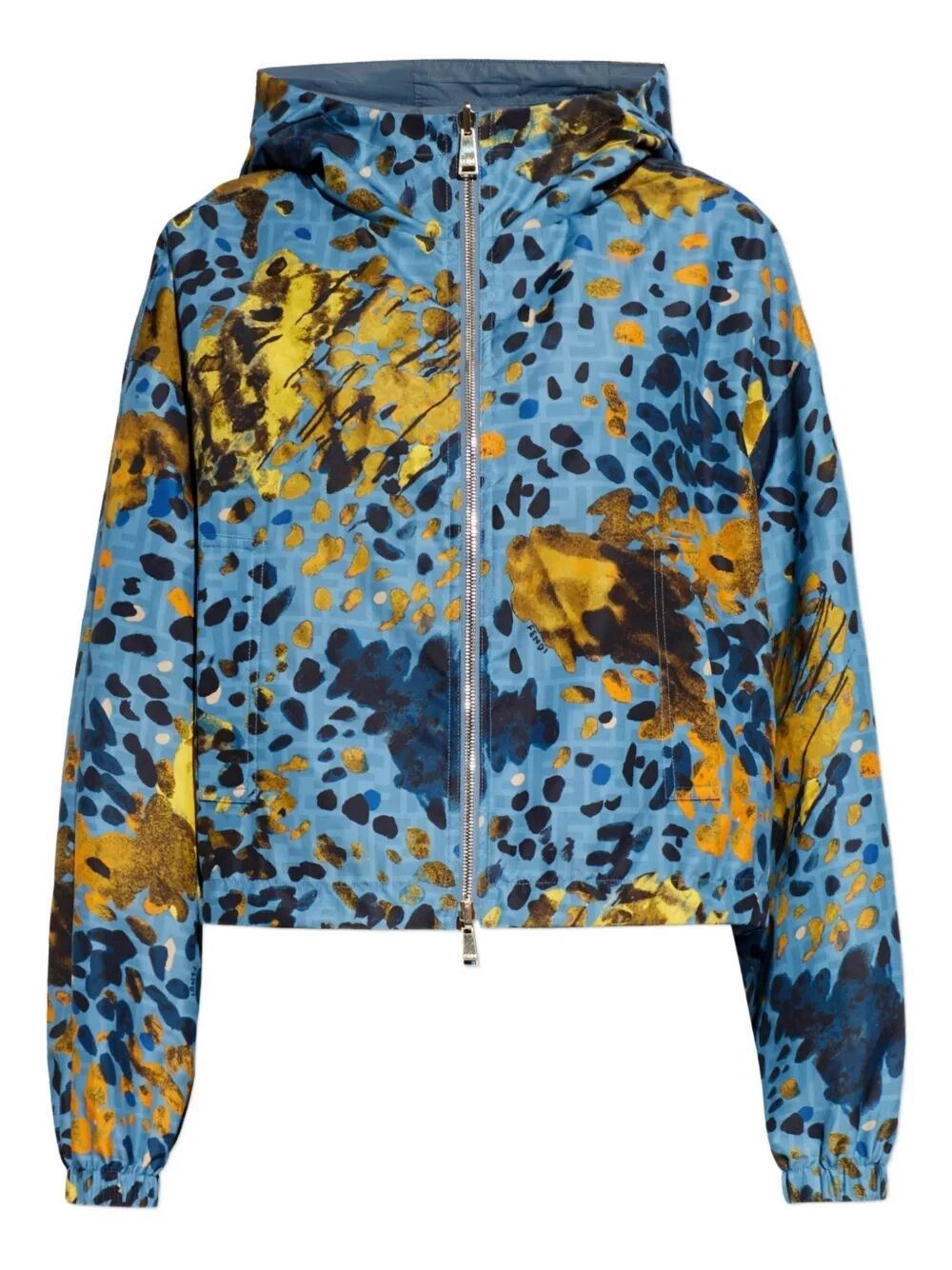 Fendi K-Way Printed Nylon Size L / US 10 / IT 46 - 1 Thumbnail