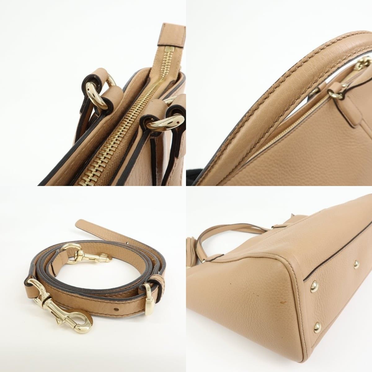 Gucci Gucci Soho Interlocking G Leather Shoulder Bag Tan Size ONE SIZE - 4 Thumbnail