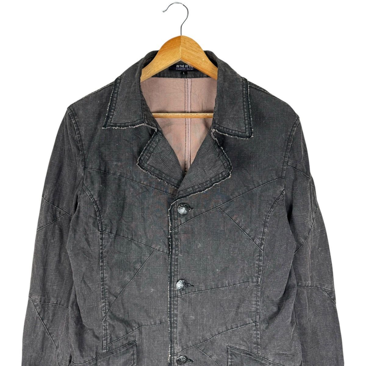 In The Attic 🌟IN THE ATTIC DENIM BUTTON JACKET Size L / US 10 / IT 46 - 4 Thumbnail
