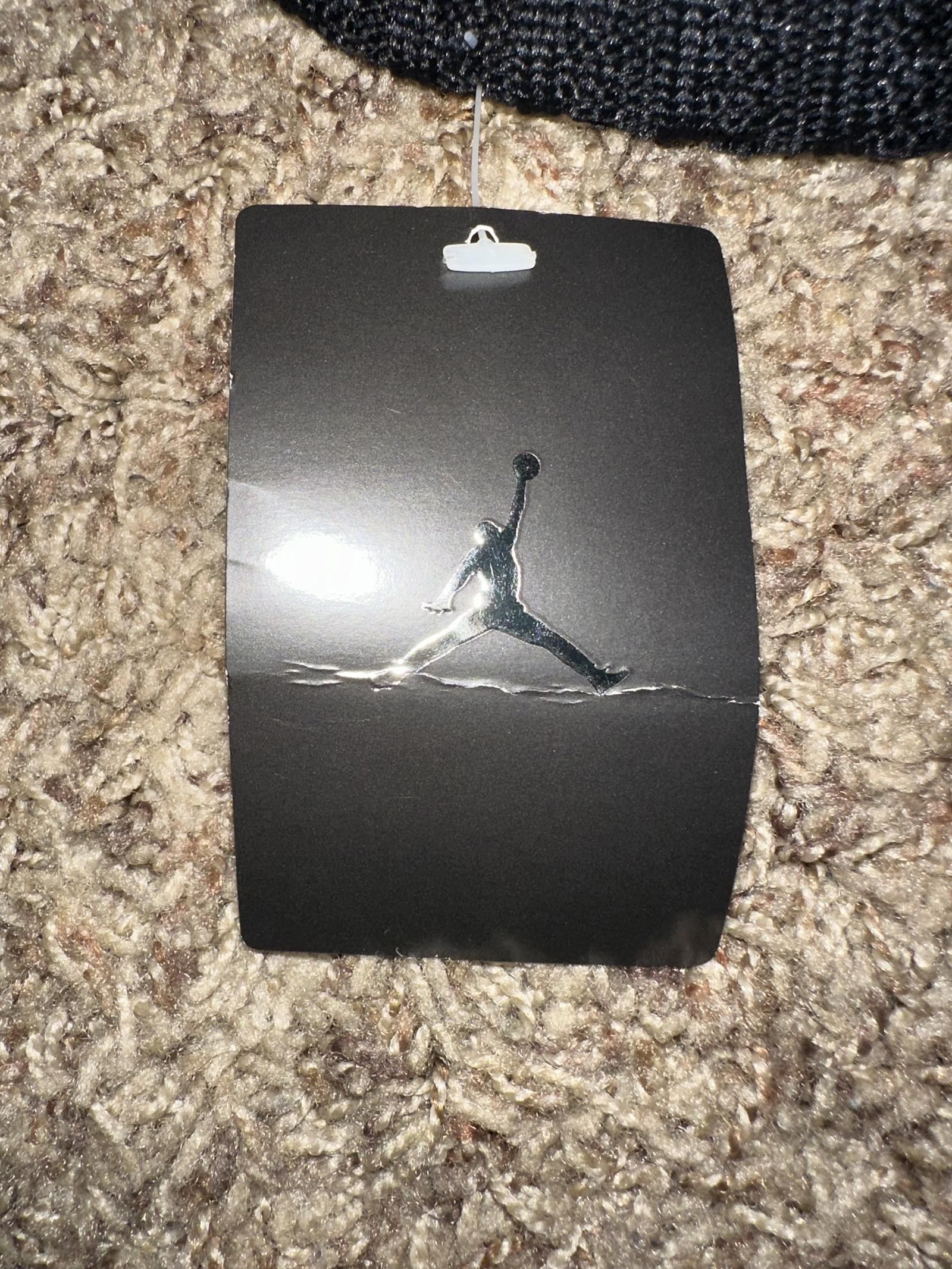 Jordan Brand AIR JORDAN Jumpman Knit Woven Flex Fit Hat Cap Black 2005 Size ONE SIZE - 9 Thumbnail