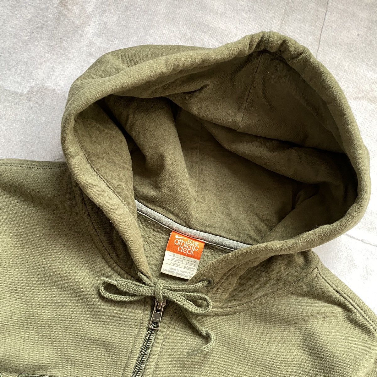 Nike × Vintage 90s Nike Big Logo Swoosh Baggy Hoodie Y2K Zip Travis Scott Size US S / EU 44-46 / 1 - 5 Thumbnail