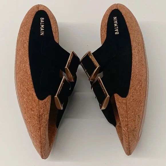 Balmain Balmain Womens Black Chunky Sole Flip Flop Sandals -EU37/US7 Size US 7 / IT 37 - 4 Thumbnail