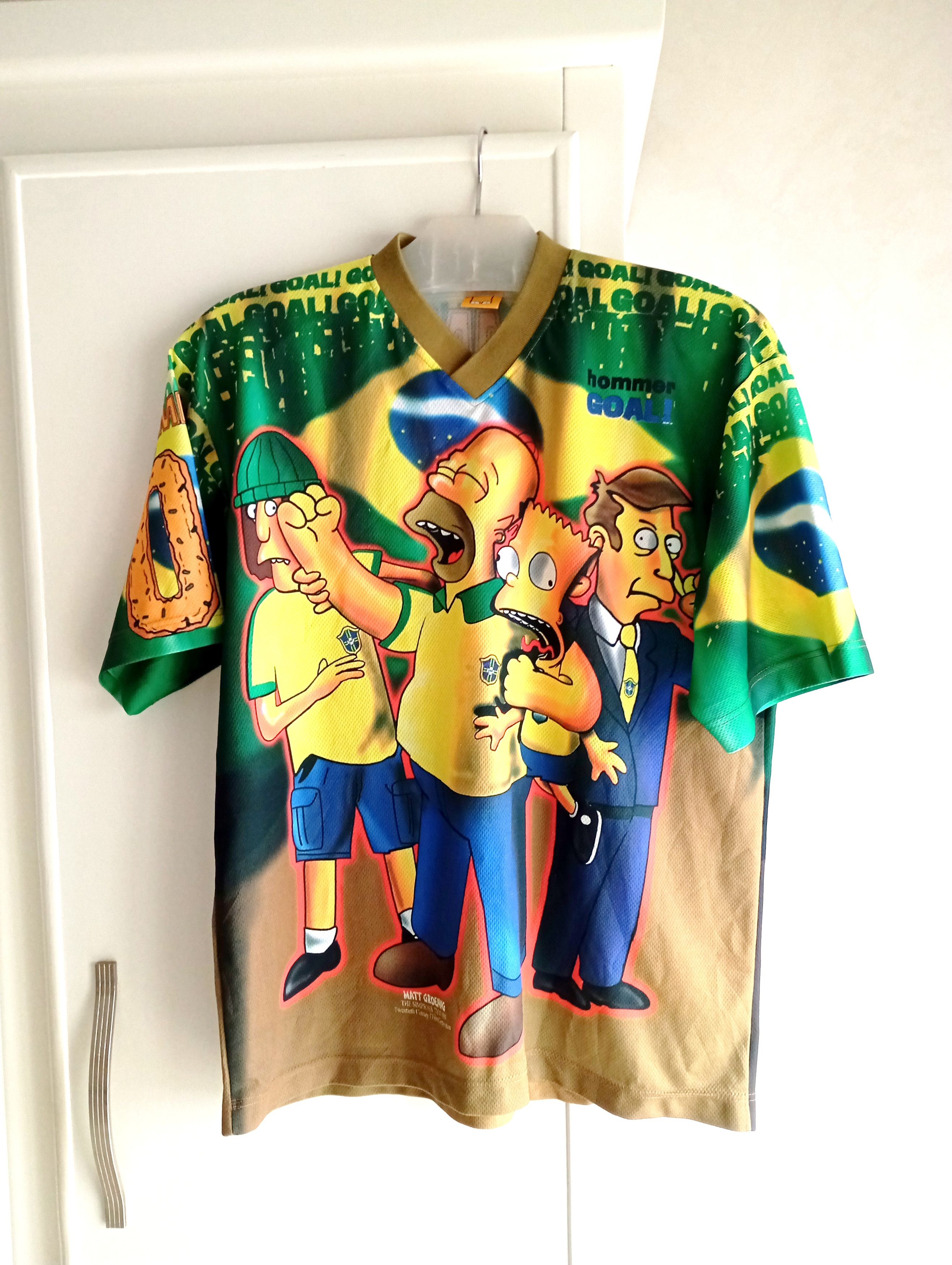 The Simpsons × Vintage THE SIMPSONS 1999 BRASIL HOMMER GOAL T-Shirt Size US L / EU 52-54 / 3 - 1 Thumbnail