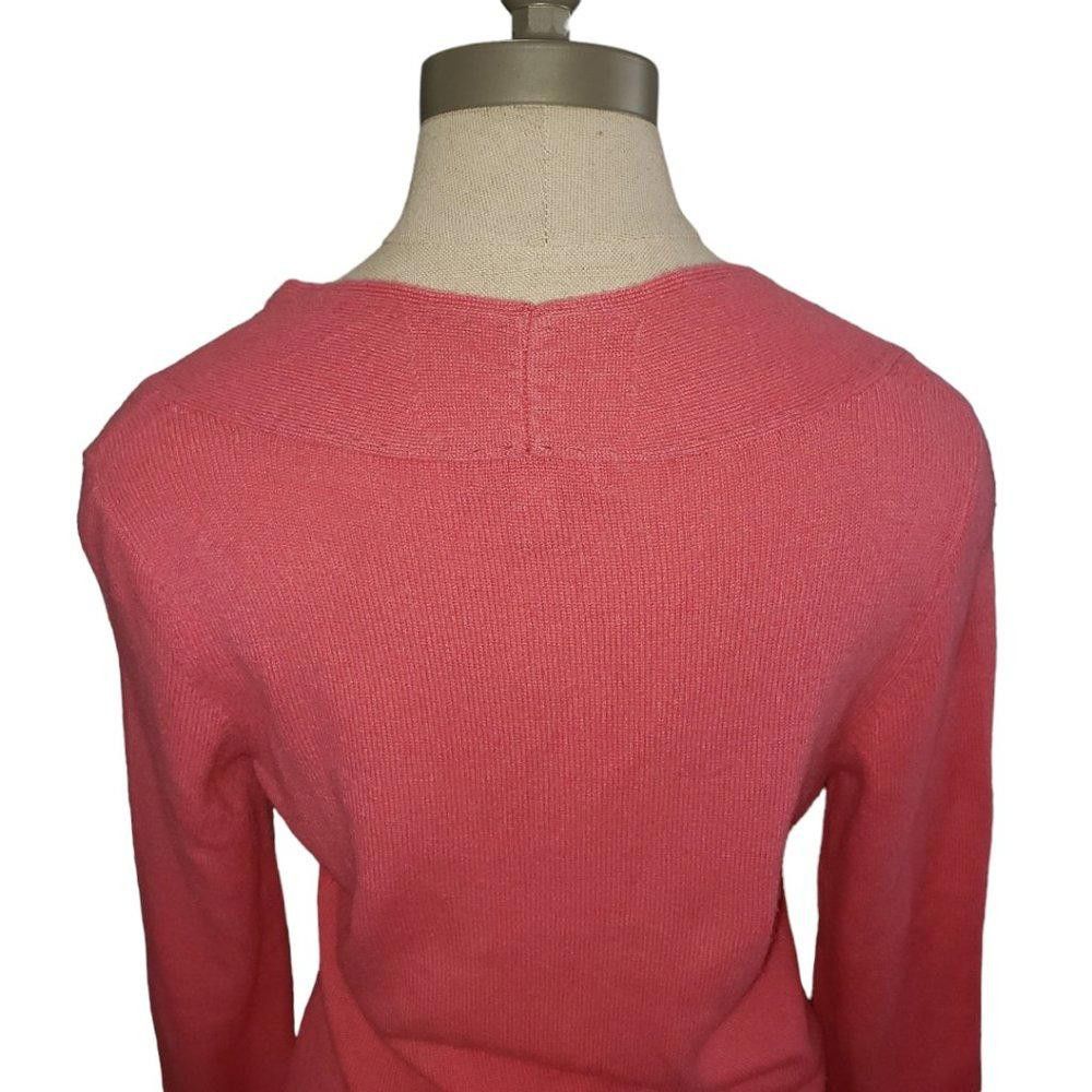 Designer CT778 Lilly Pulitzer Salmon Cashmere Long Sleeve Sweater L Size L / US 10 / IT 46 - 4 Thumbnail
