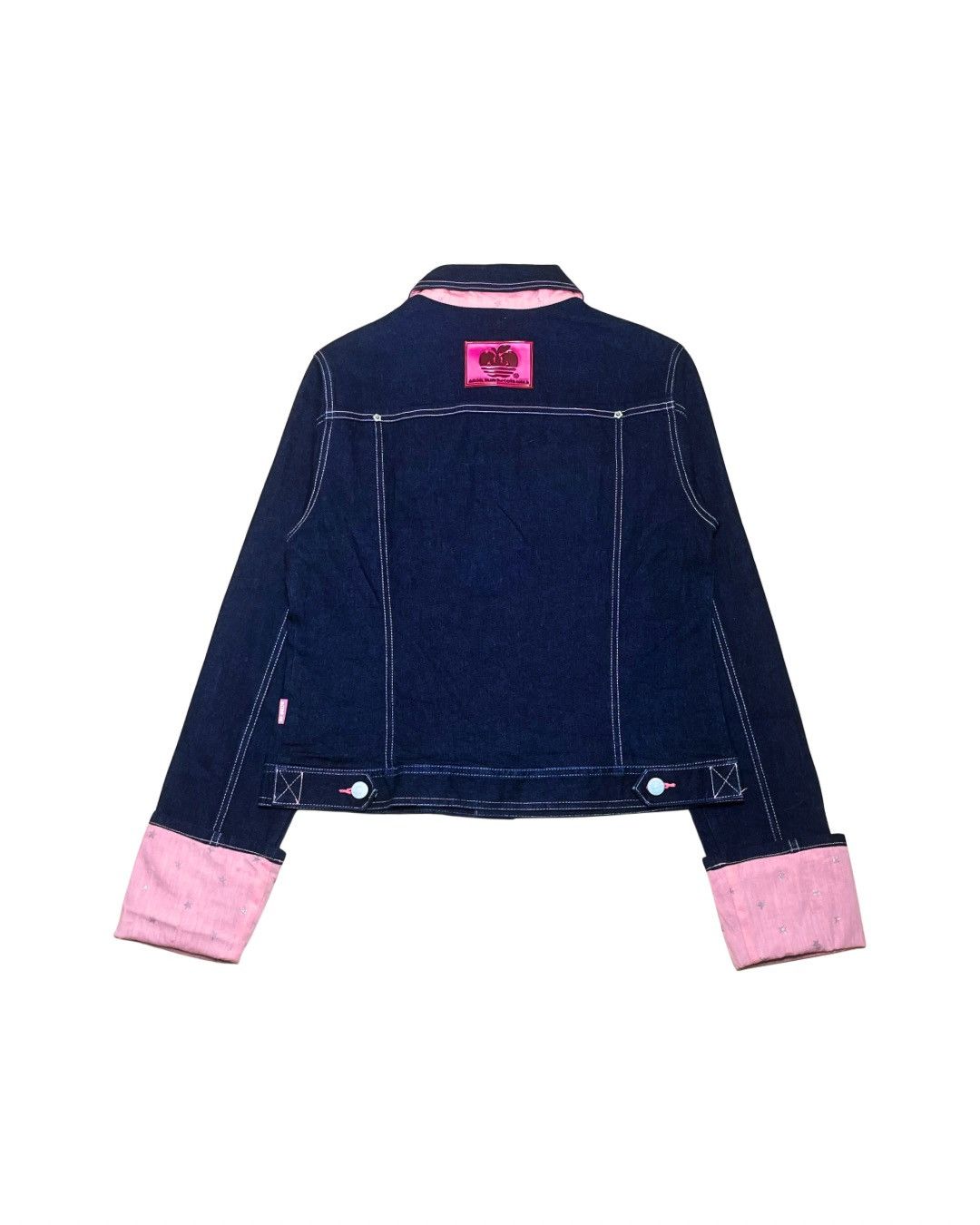 Angel Blue Angel Blue Pink Cuff Denim Jacket Size S / US 4 / IT 40 - 3 Thumbnail