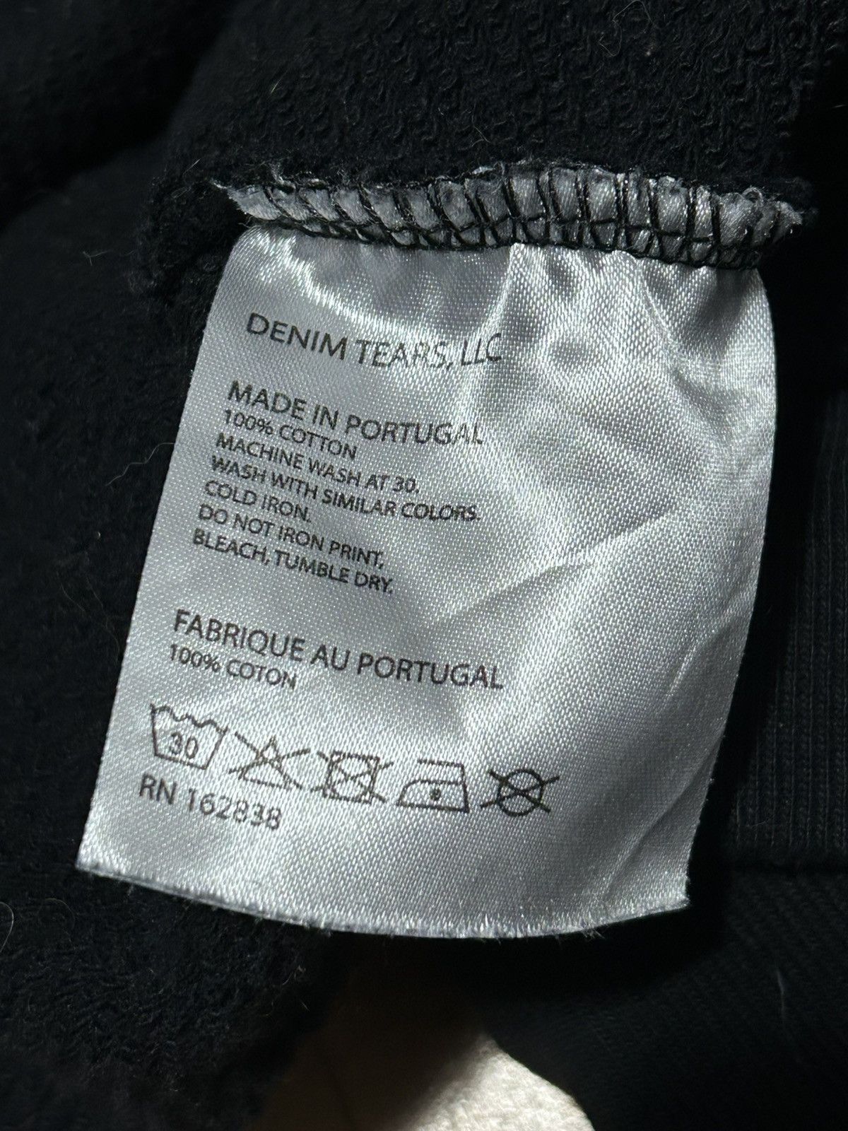 DENIM TEARS Denim Tears Hoodie Black Size US XL / EU 56 / 4 - 4 Thumbnail