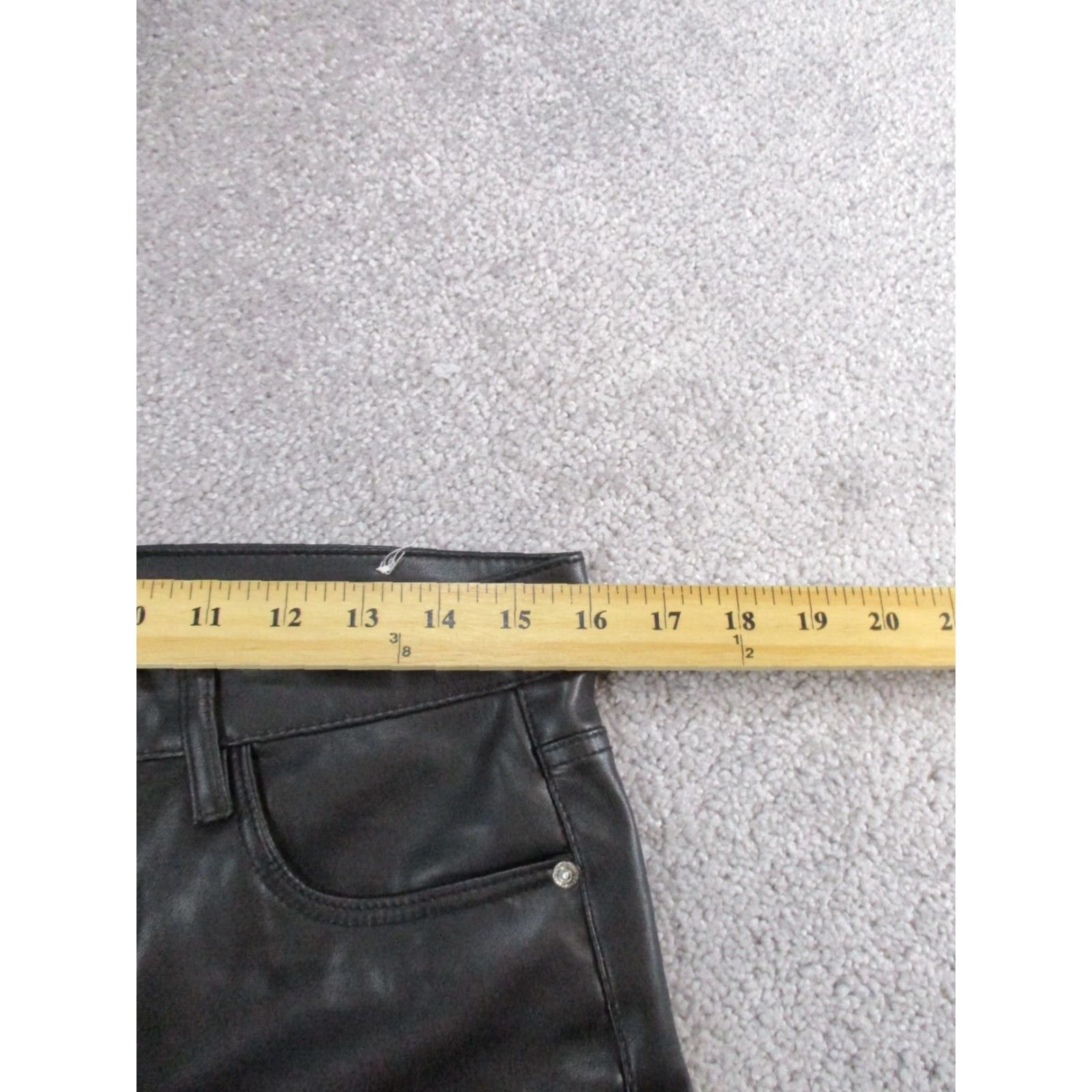 Zara Zara Pants Womens 8 Black Faux Leather Straight Leg Dress Pants Mens? (Wait) Size 30" / US 8 / IT 44 - 7 Thumbnail