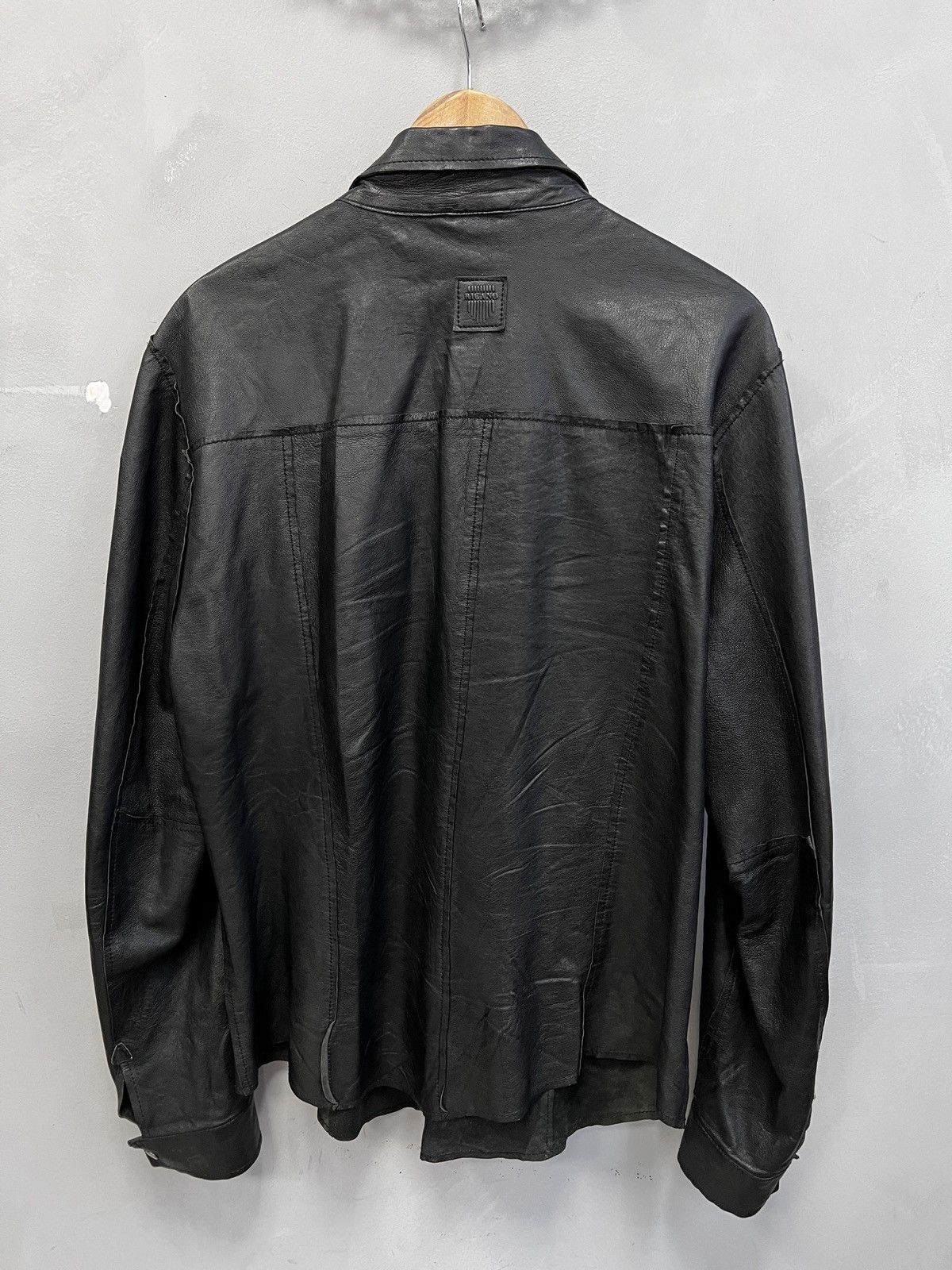 Other Reversible leather jacket y2k button up rick owens style Size US M / EU 48-50 / 2 - 8 Thumbnail