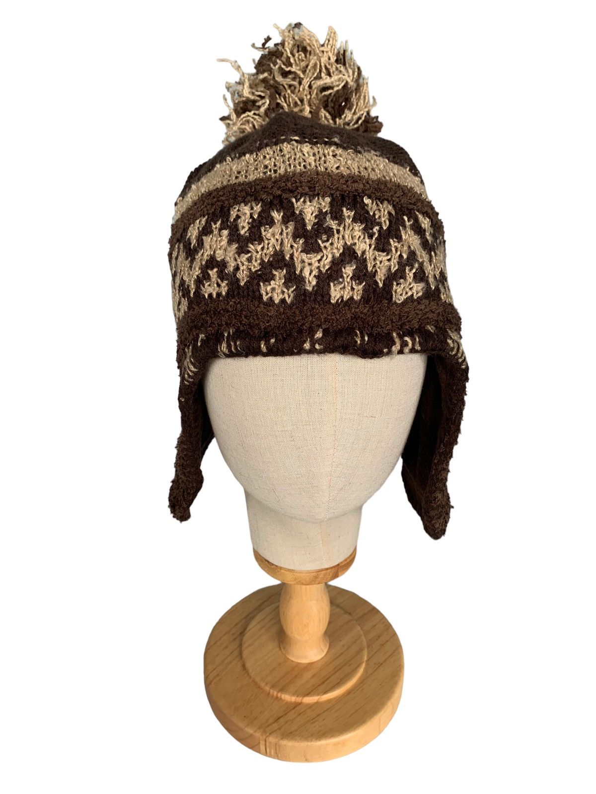 14th Addiction × Japanese Brand HIPPIES STYLE Grace Hats Earflap Knitted Beanie Hats Size ONE SIZE - 6 Thumbnail