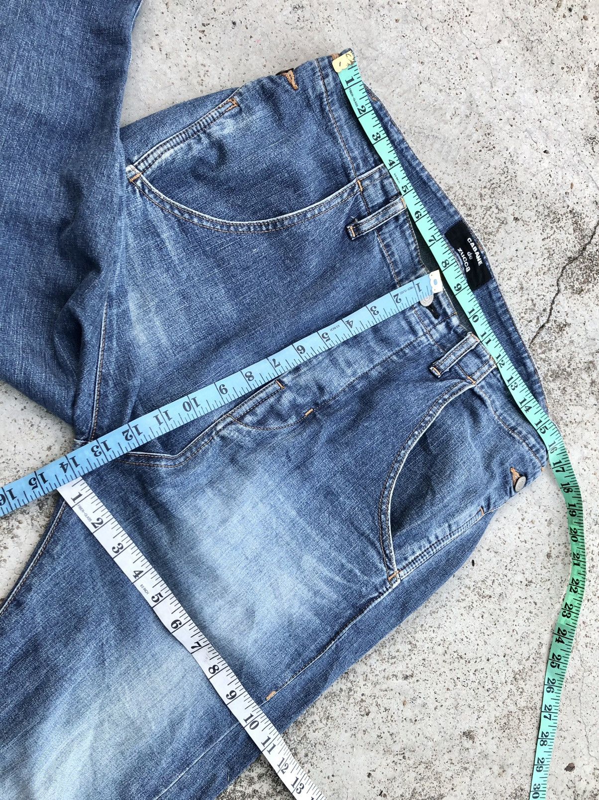 CABANE de ZUCCa WASHED BLUE DENIM Size US 30 / EU 46 - 10 Thumbnail