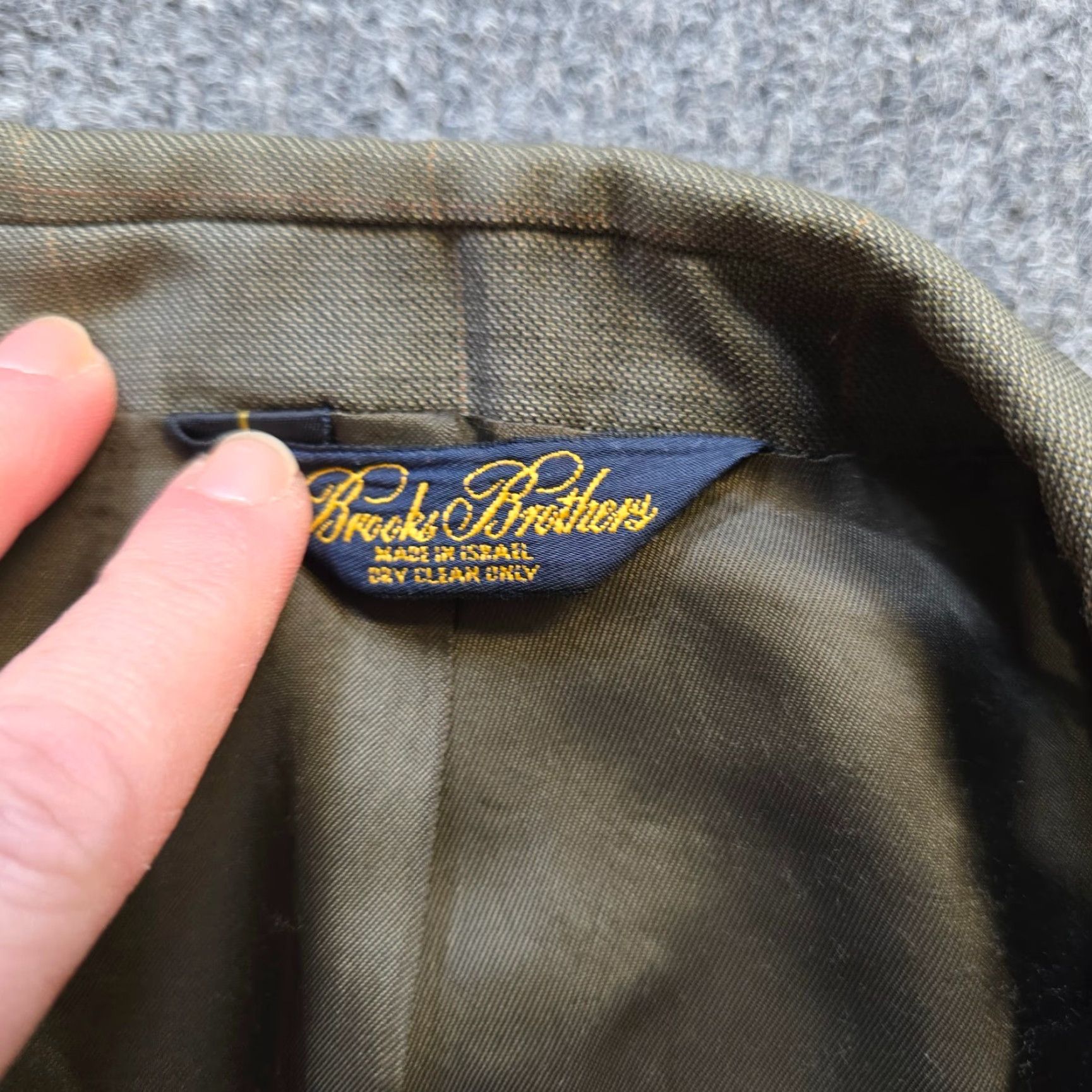 Brooks Brothers Brooks Brothers Blazer Mens Size 46 Green Classic Lined Wool Sport Coat Jacket Size 46R - 3 Thumbnail