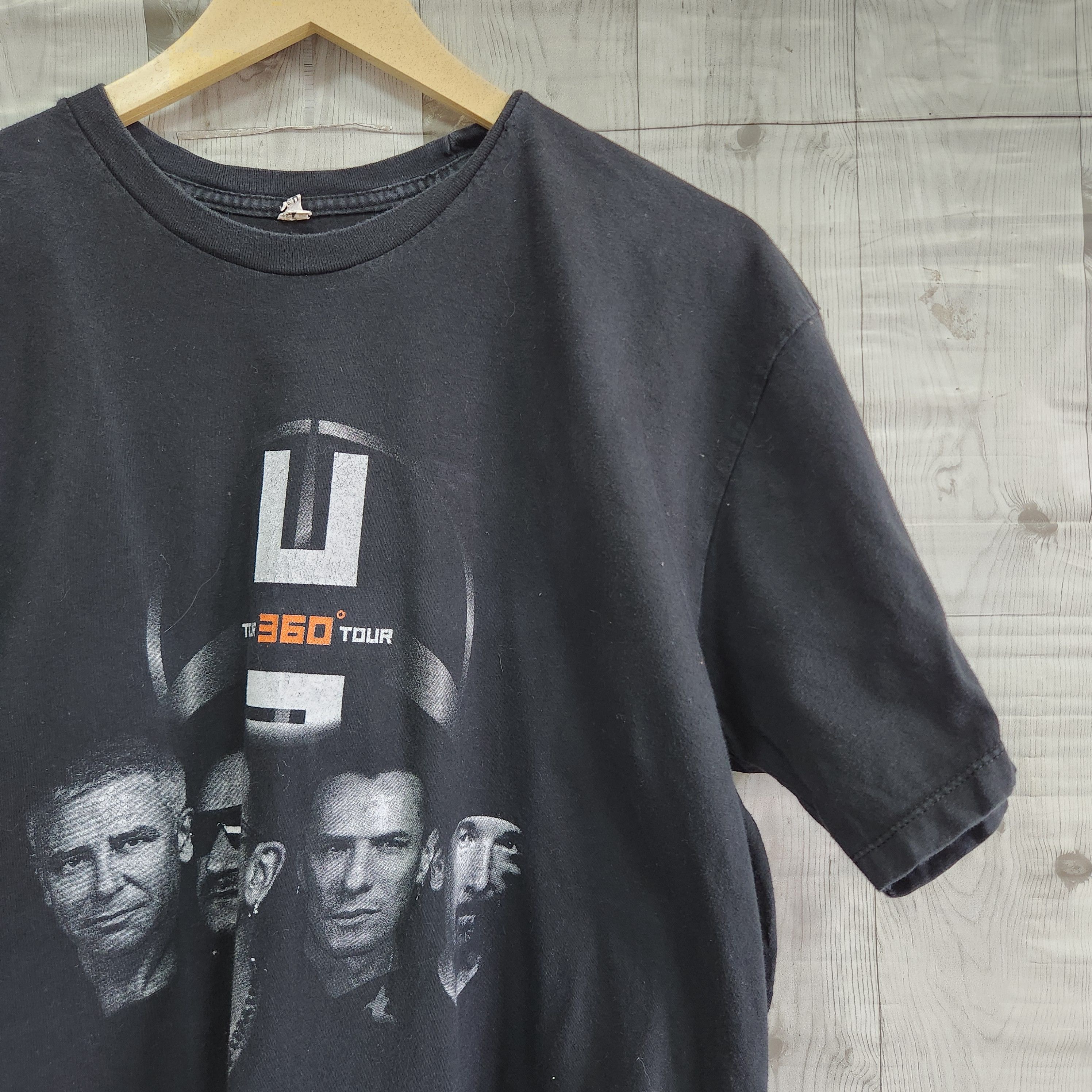 Band Tees × Vintage Vintage Y2K Bono U2 Tour 360 Black TShirt Size US L / EU 52-54 / 3 - 7 Thumbnail