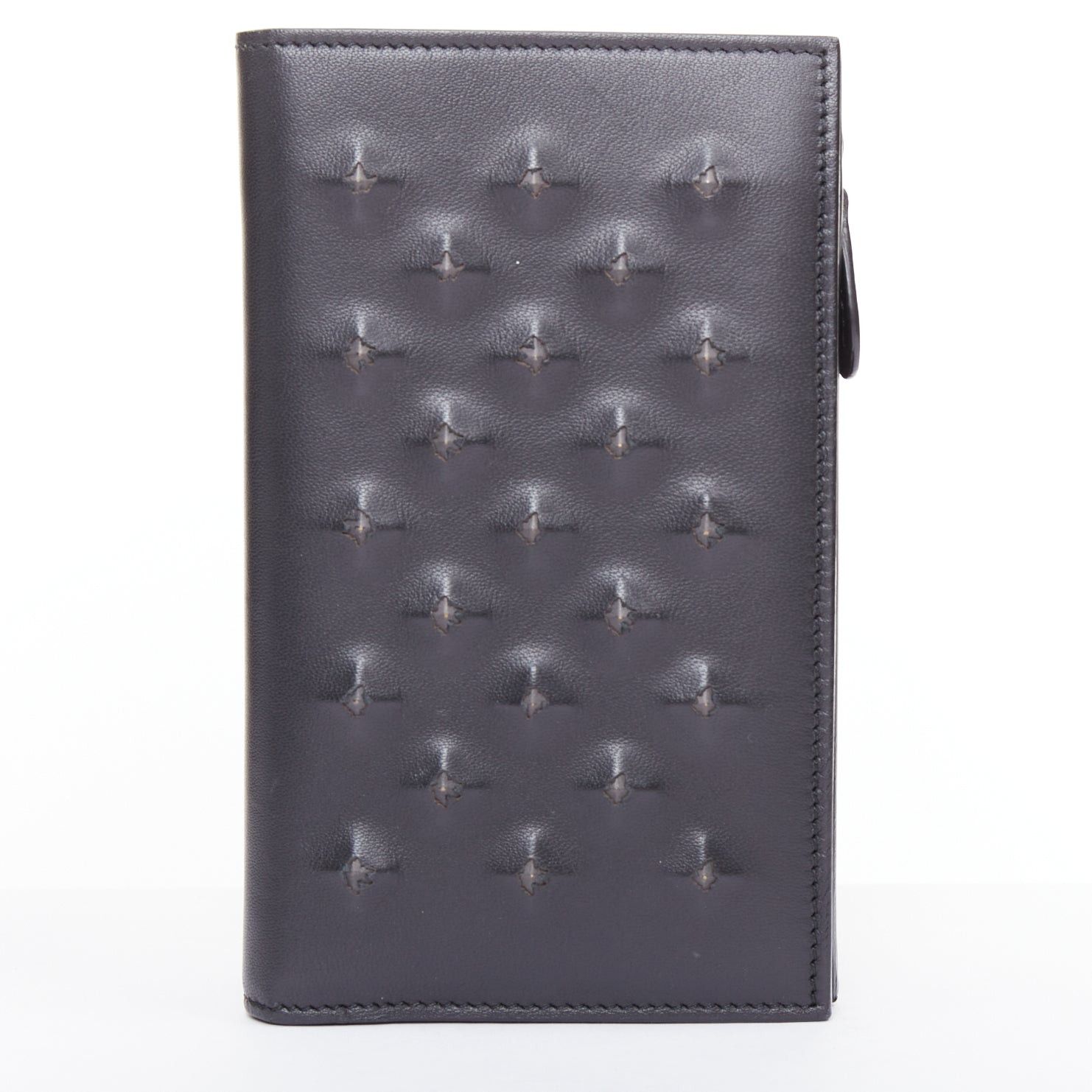 Bottega Veneta BOTTEGA VENETA black pierced stud details rectangular bifold purse wallet Size ONE SIZE - 1 Thumbnail