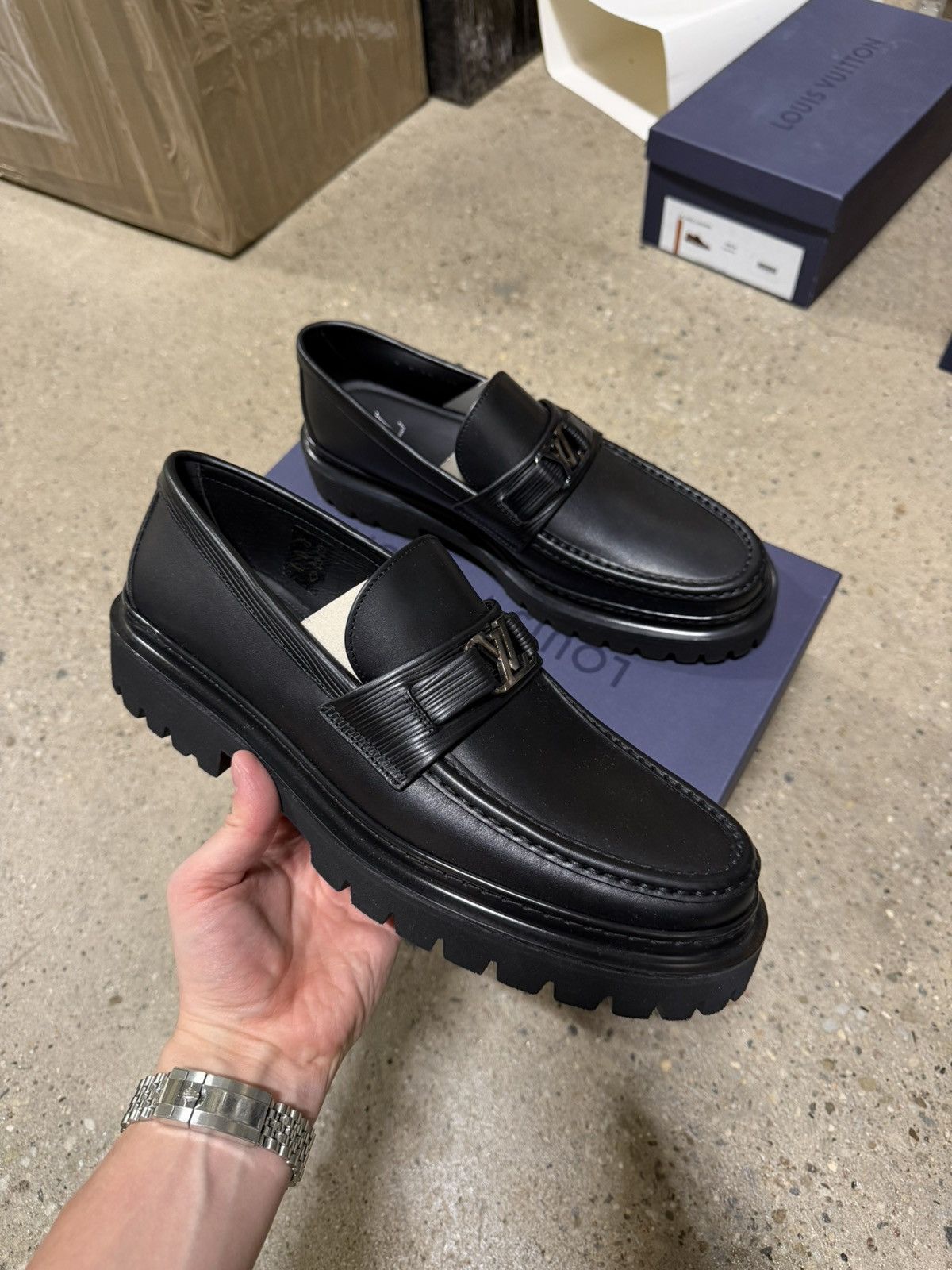 Louis Vuitton Louis Vuitton Major Leather Loafers NEW 1250$ Size US 10 / EU 43 - 1 Thumbnail