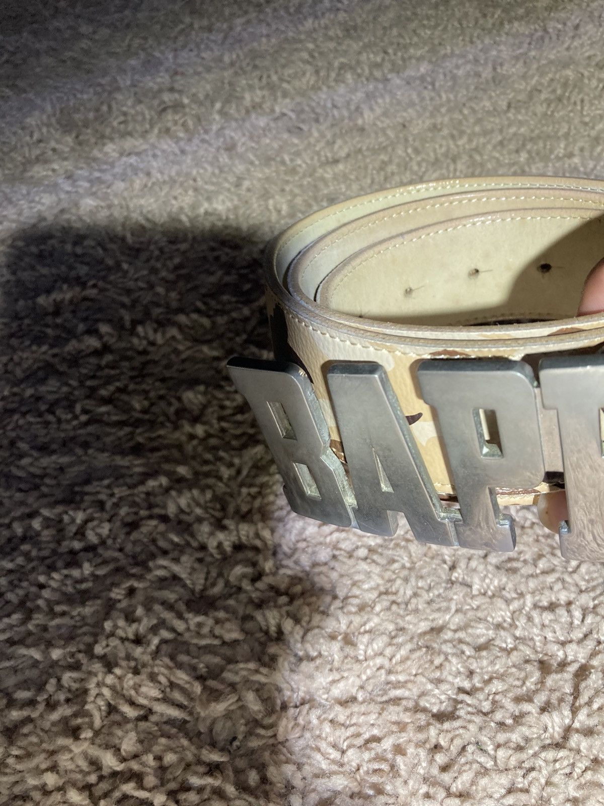 Bape Vintage 2002 Bape Brown Camo Buckle Belt Logo OG 90s Nigo Size ONE SIZE - 2 Thumbnail